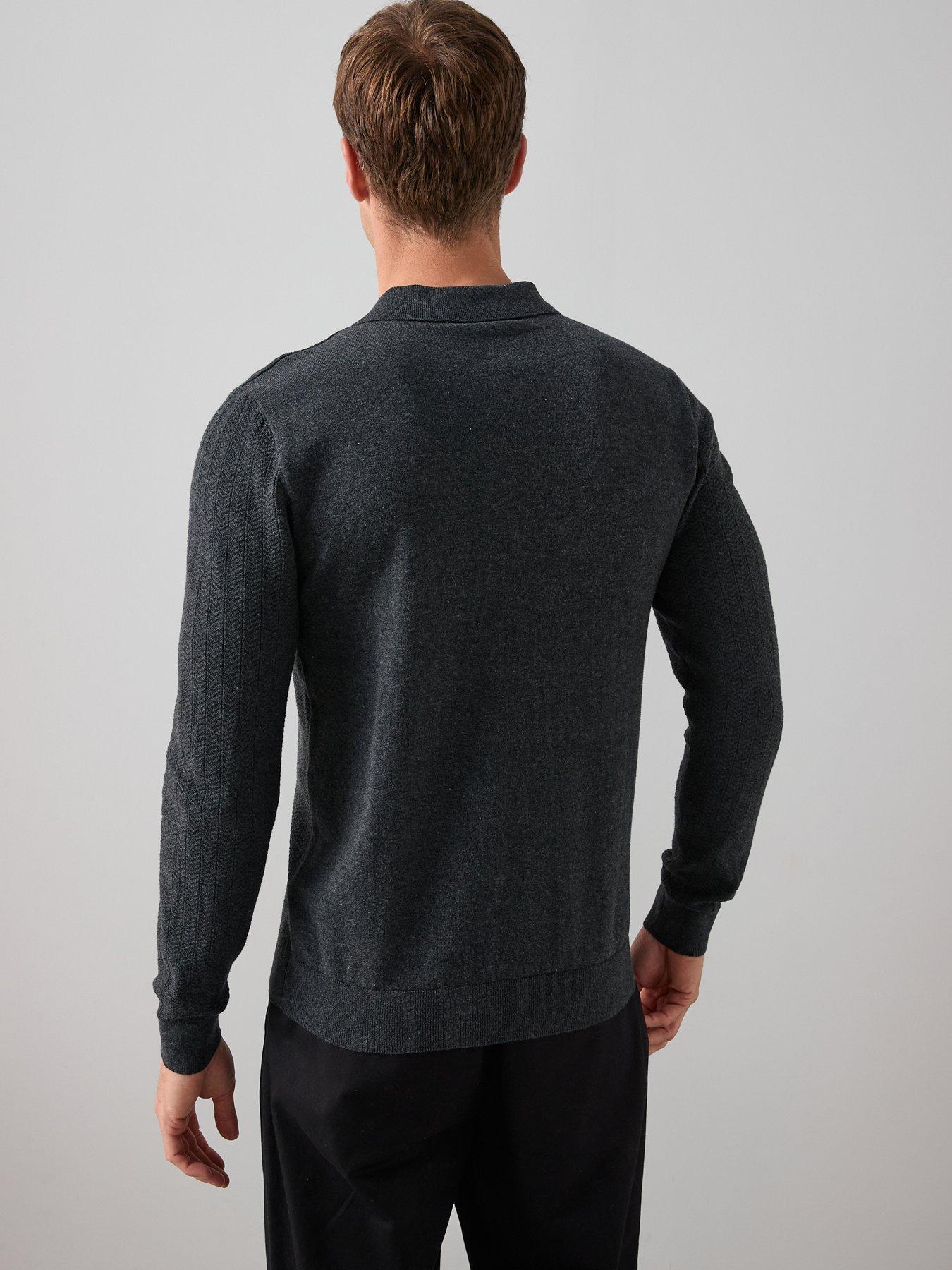 the-very-collection-cotton-rich-textured-14-zip-charcoalstillFront