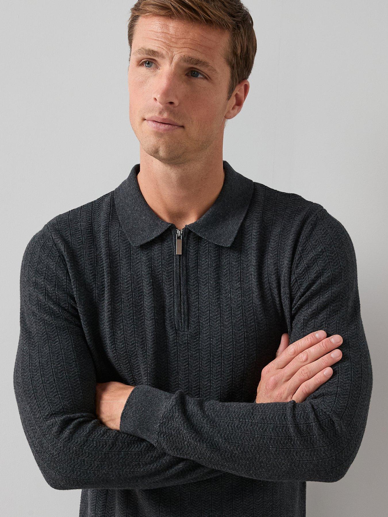 the-very-collection-cotton-rich-textured-14-zip-charcoaloutfit