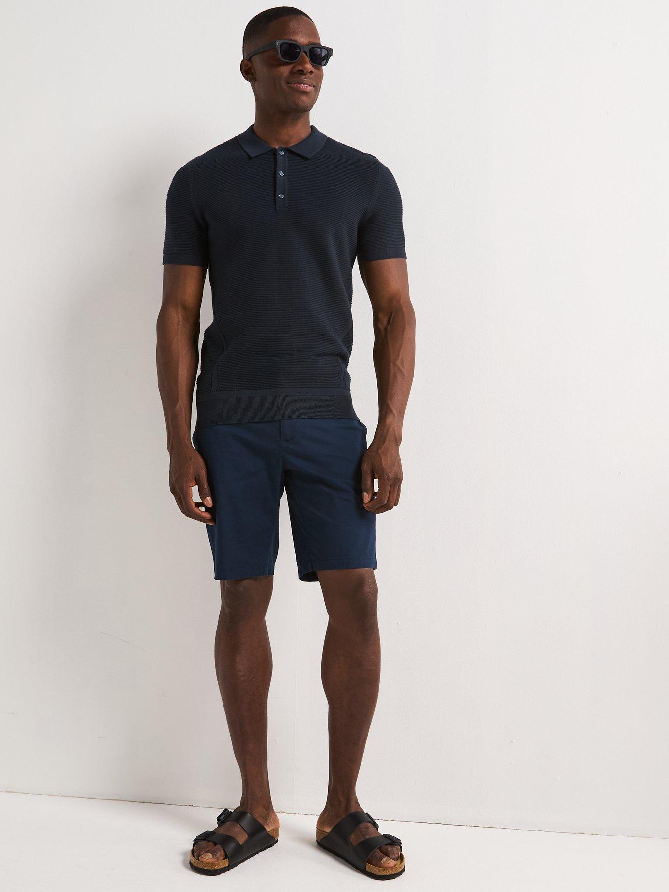 very-man-pure-cotton-ottoman-polo-top-navyback