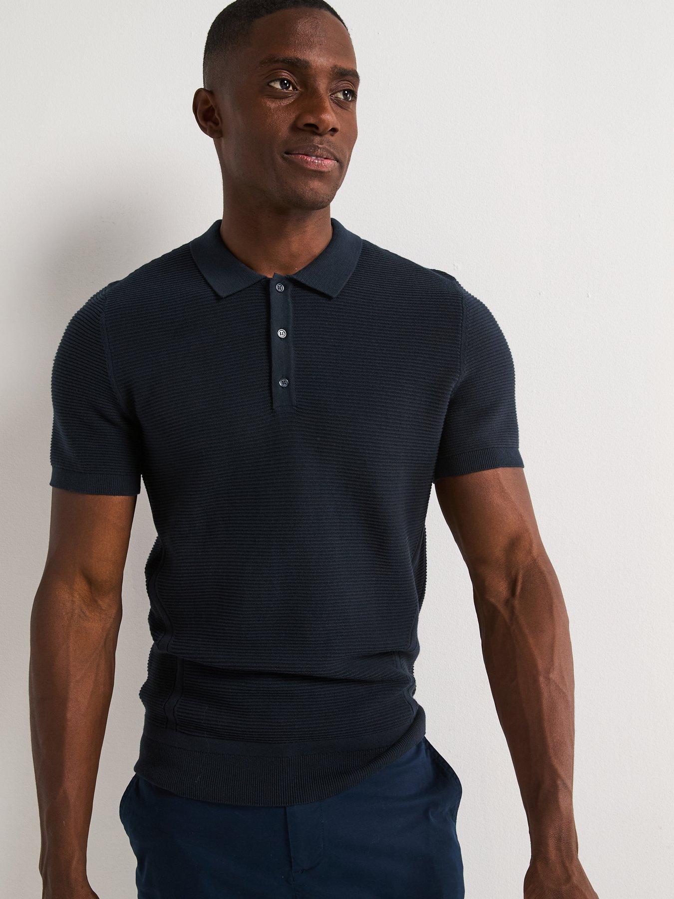 very-man-pure-cotton-ottoman-polo-top-navydetail