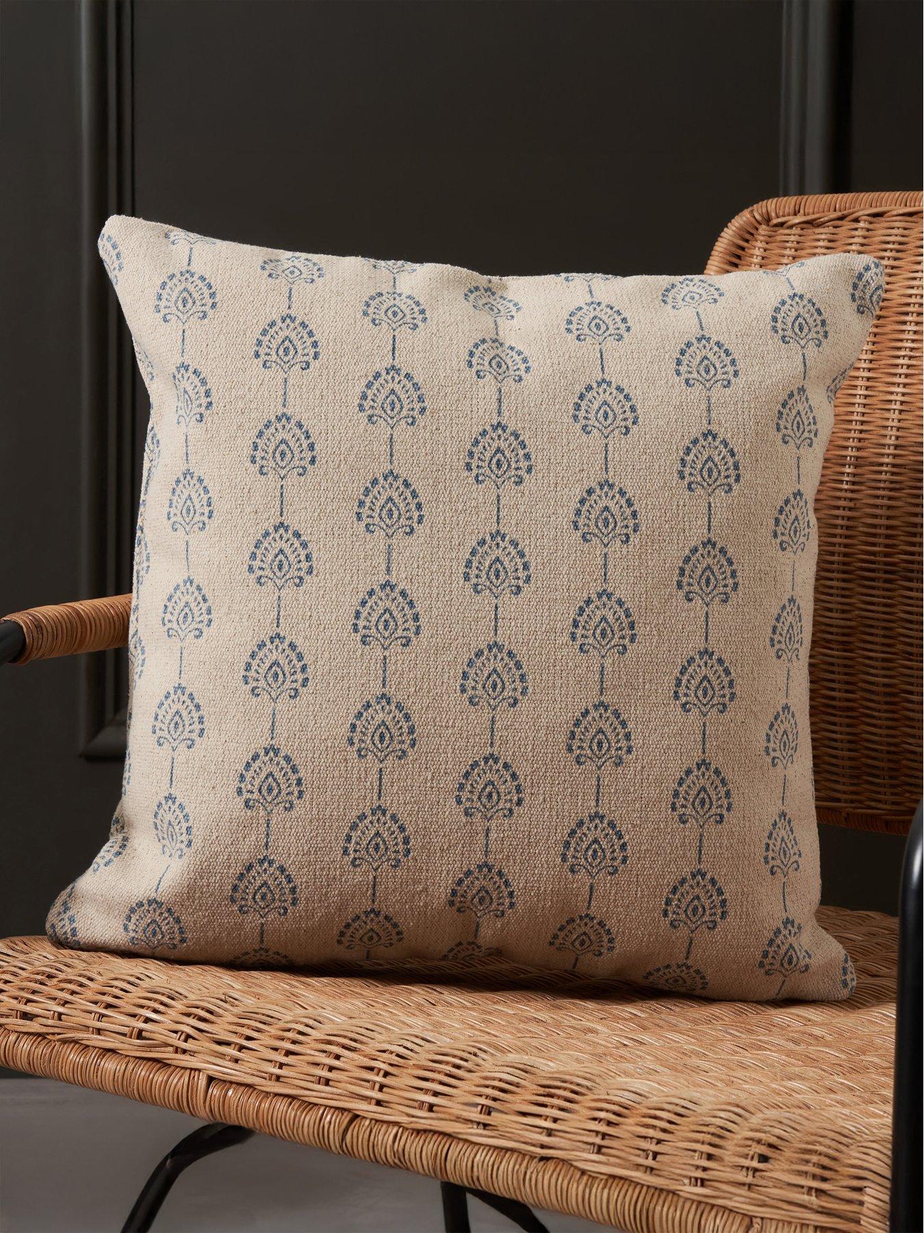 very-home-block-print-cushion