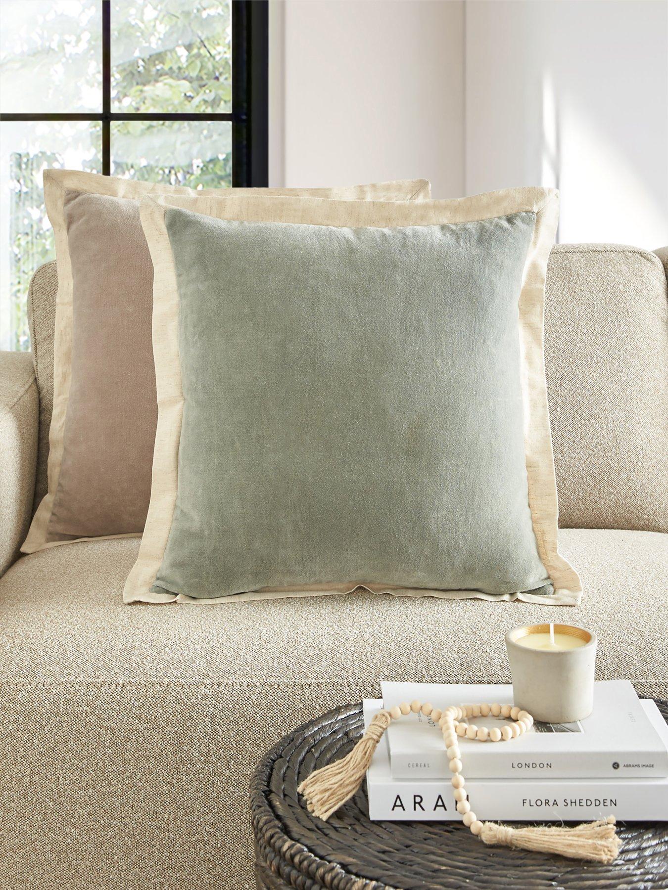 Image 1 of 5 of Michelle Keegan Home Velvet Frame Cushion