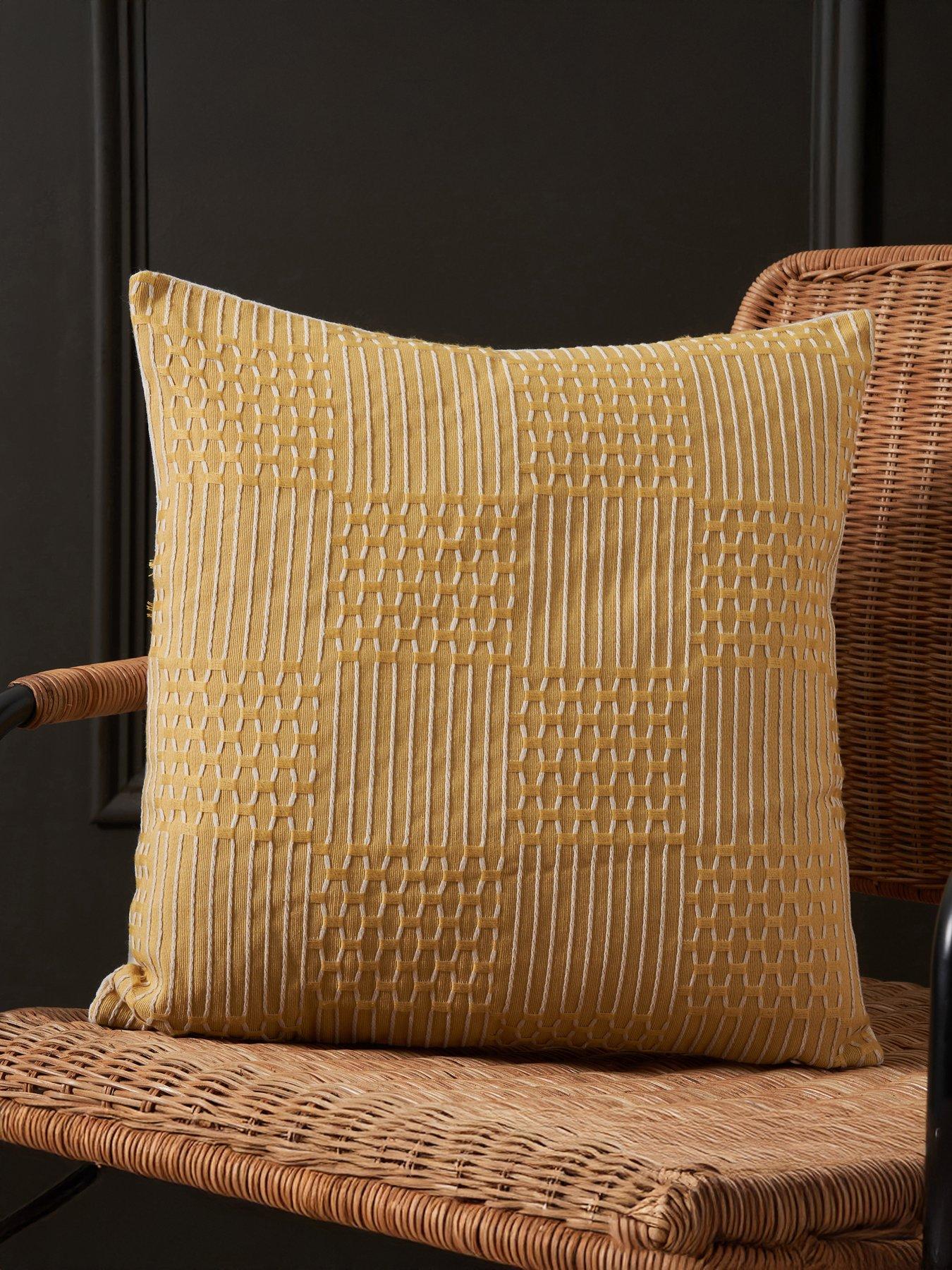 Image 1 of 5 of The Very Collection Checker Jacquard Cushion