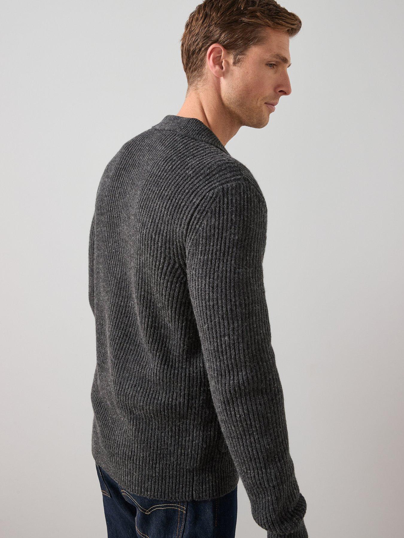 the-very-collection-supersoft-button-thru-cardigan-charcoalstillFront