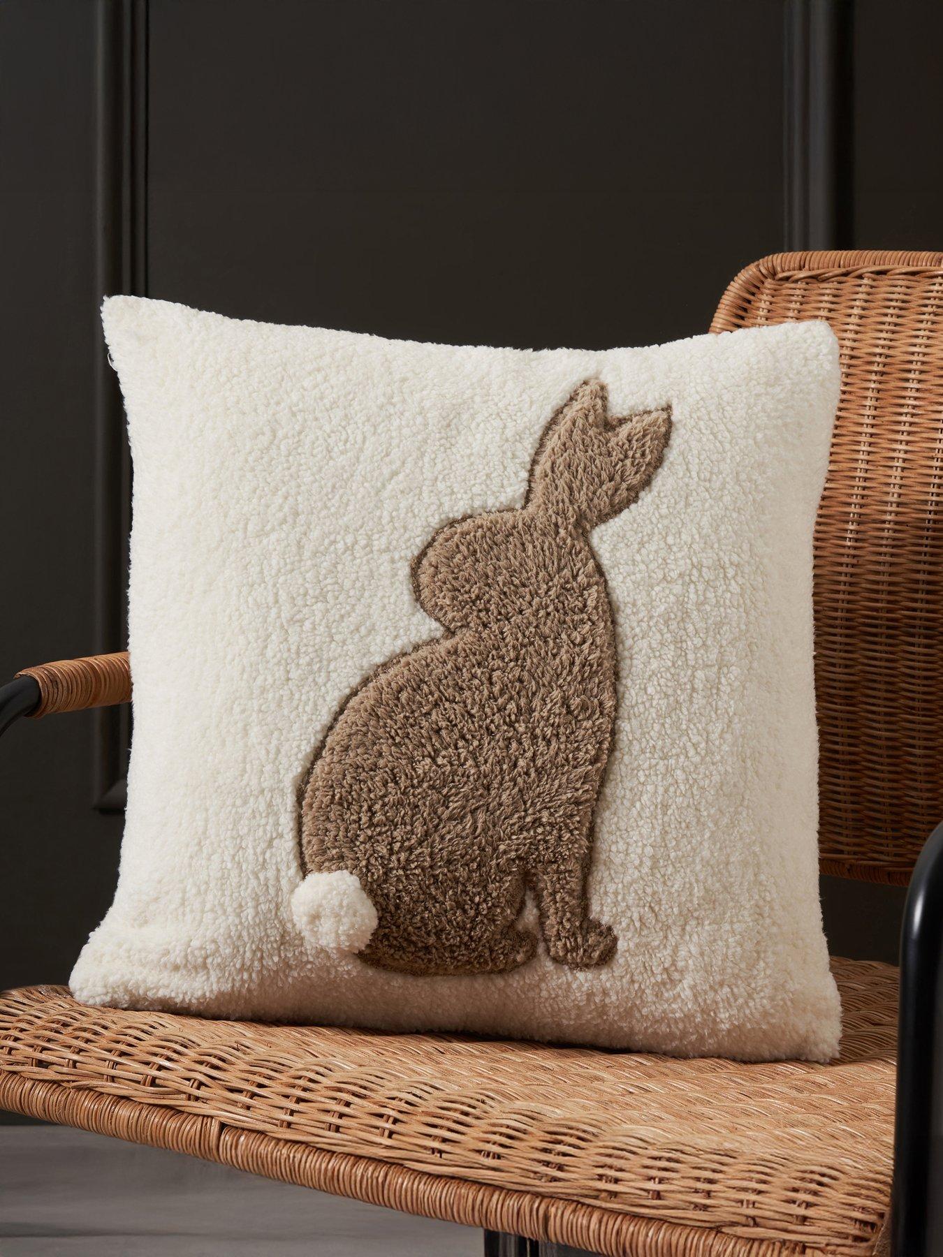 Image 1 of 5 of The Very Collection Tufted Bunny Cushion