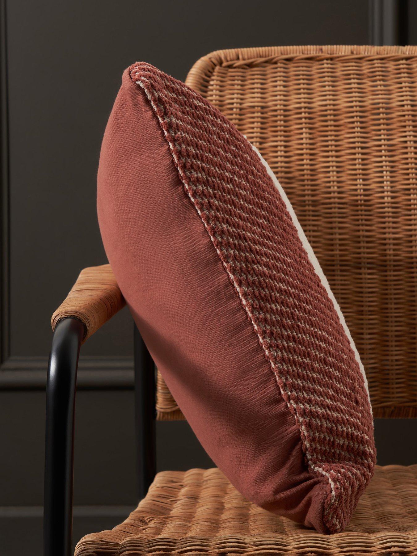 Image 3 of 7 of The Very Collection Herringbone Chenille Cushion