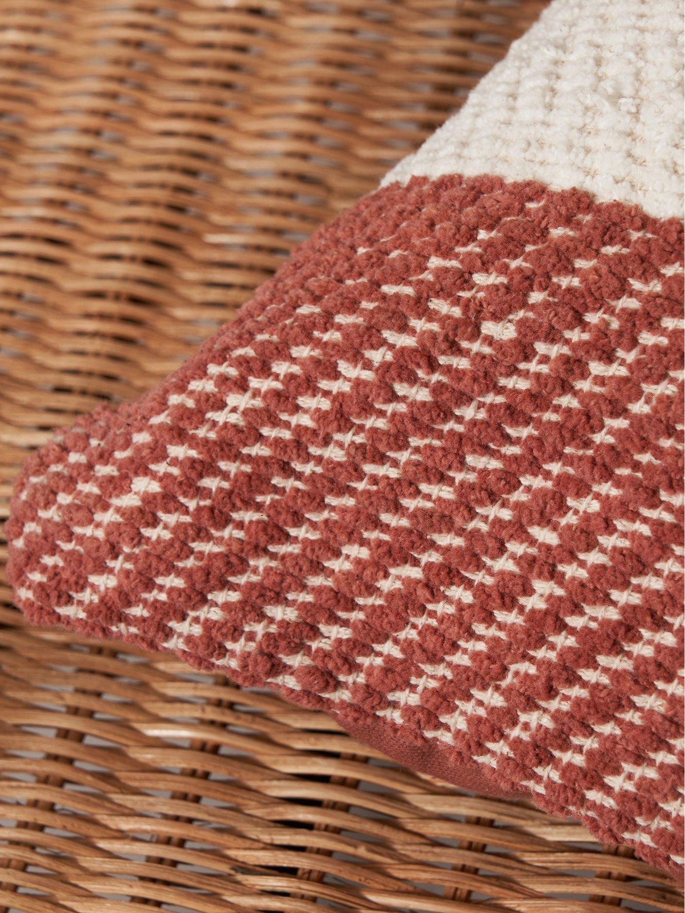 Image 4 of 7 of The Very Collection Herringbone Chenille Cushion