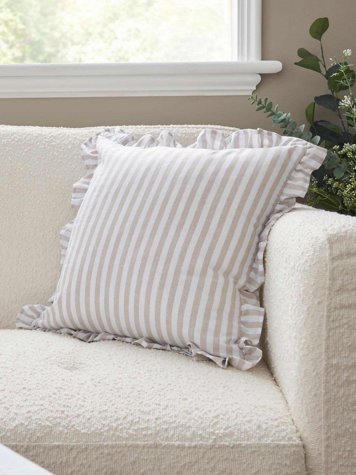 Image 1 of 7 of The Very Collection Rustic Harmony Stripe Cushion