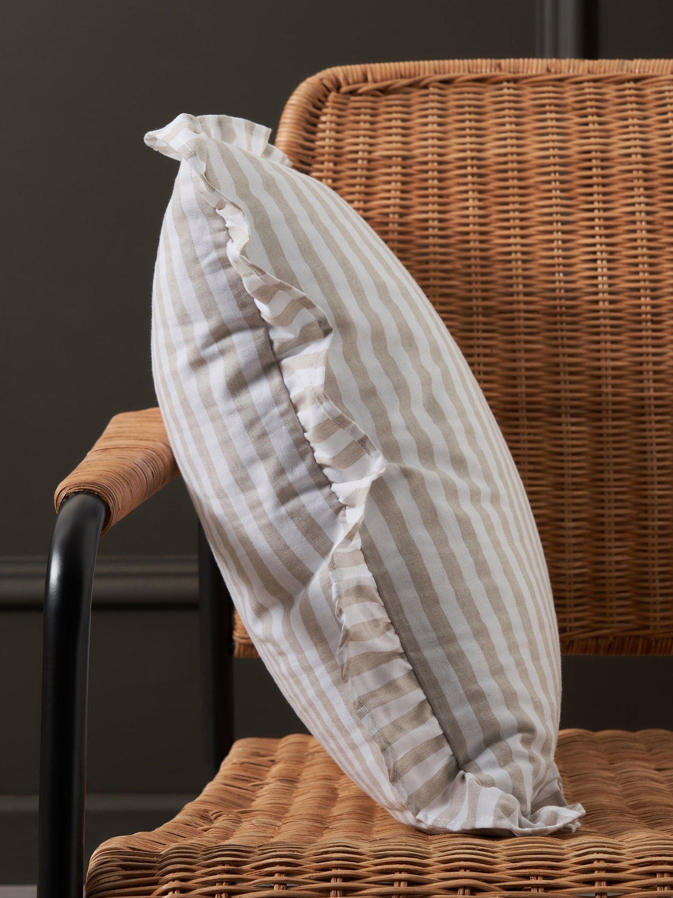 Image 3 of 7 of The Very Collection Rustic Harmony Stripe Cushion