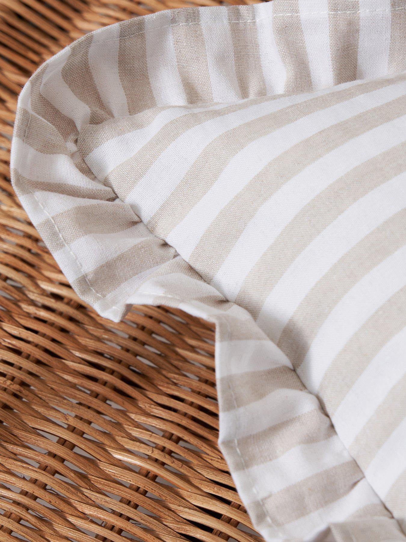 Image 4 of 7 of The Very Collection Rustic Harmony Stripe Cushion