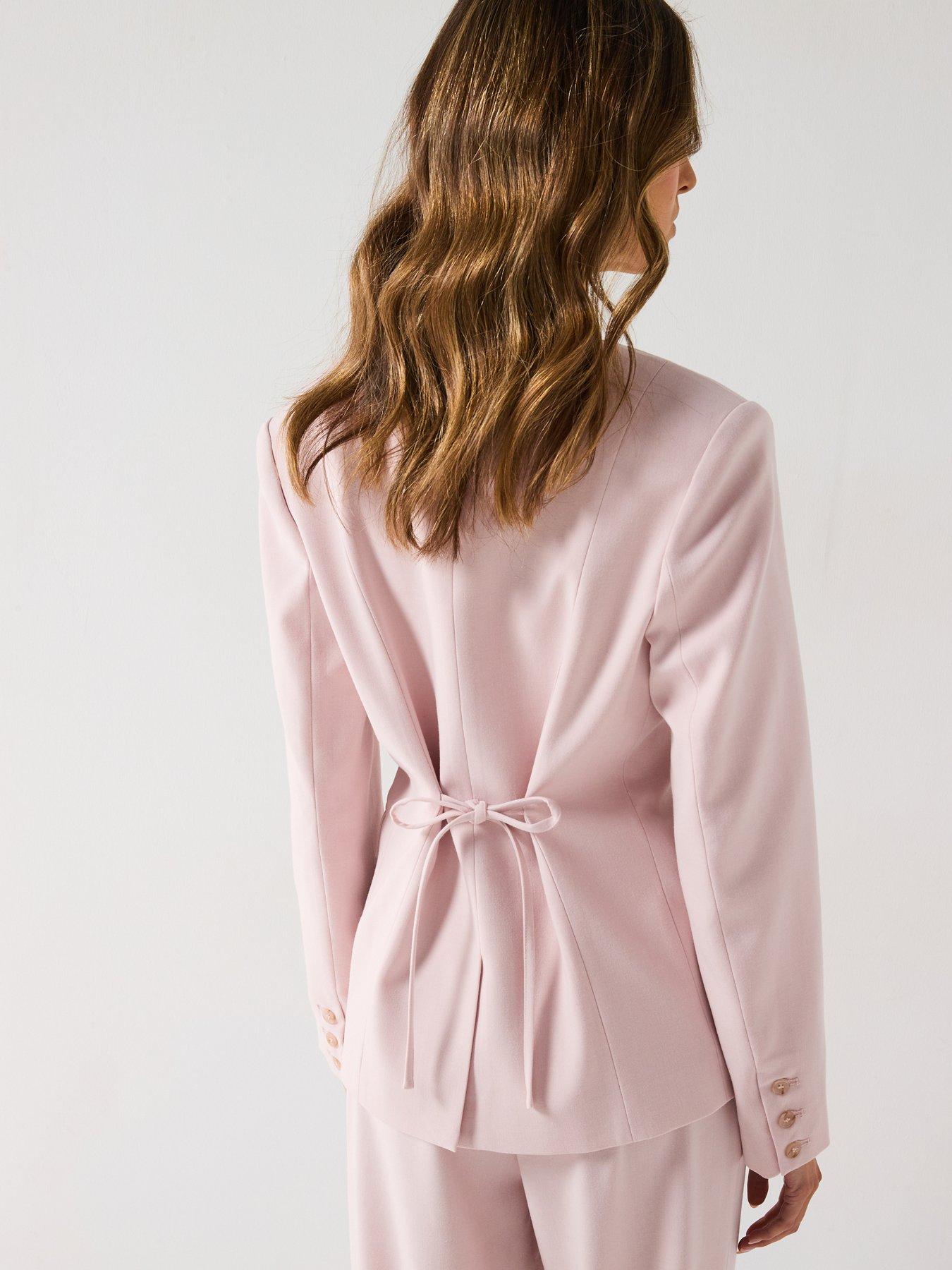 six-stories-collarless-tailored-jacket-pinkstillFront