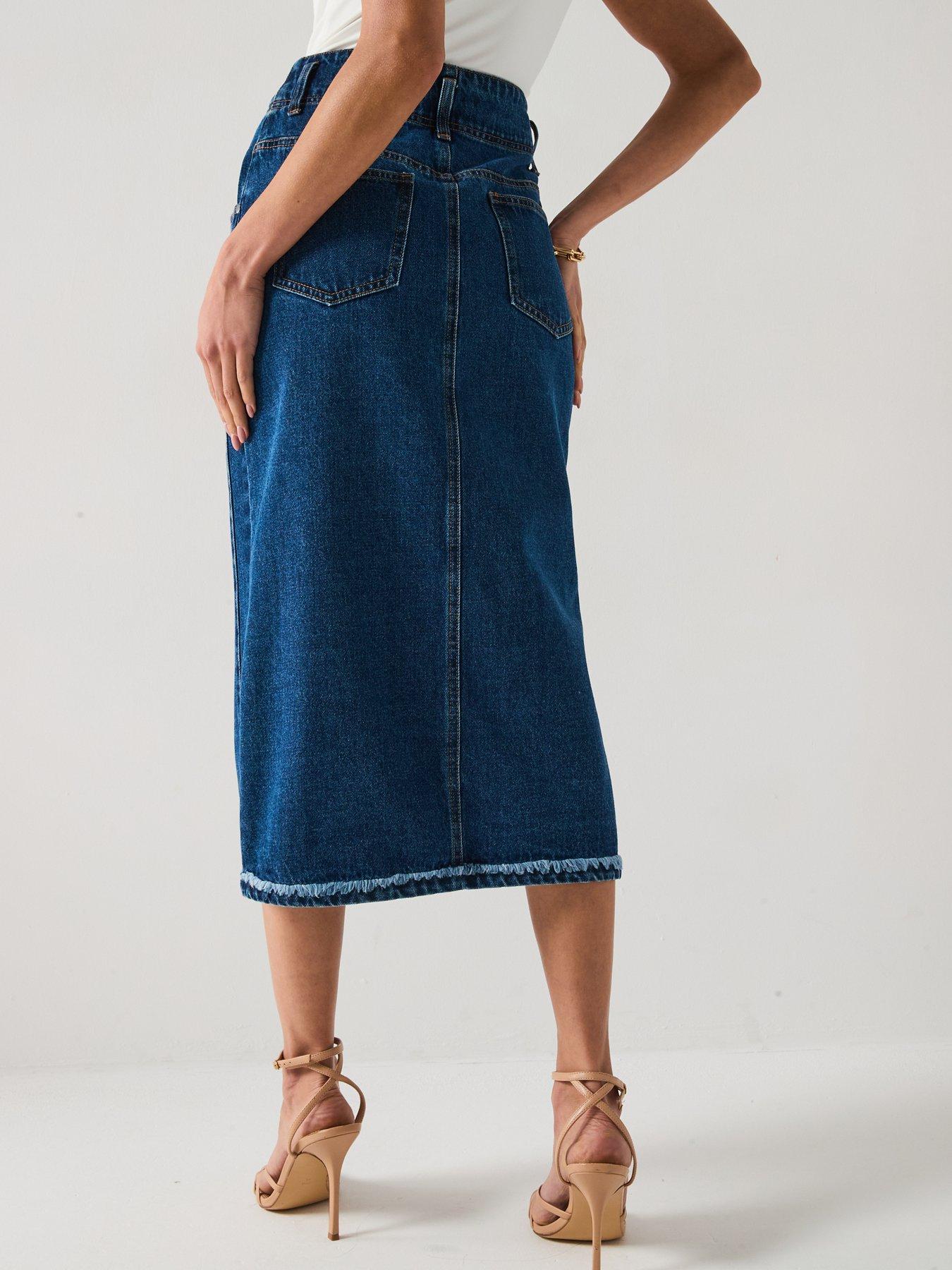 v-by-very-denim-button-through-midi-skirt-dark-washstillFront