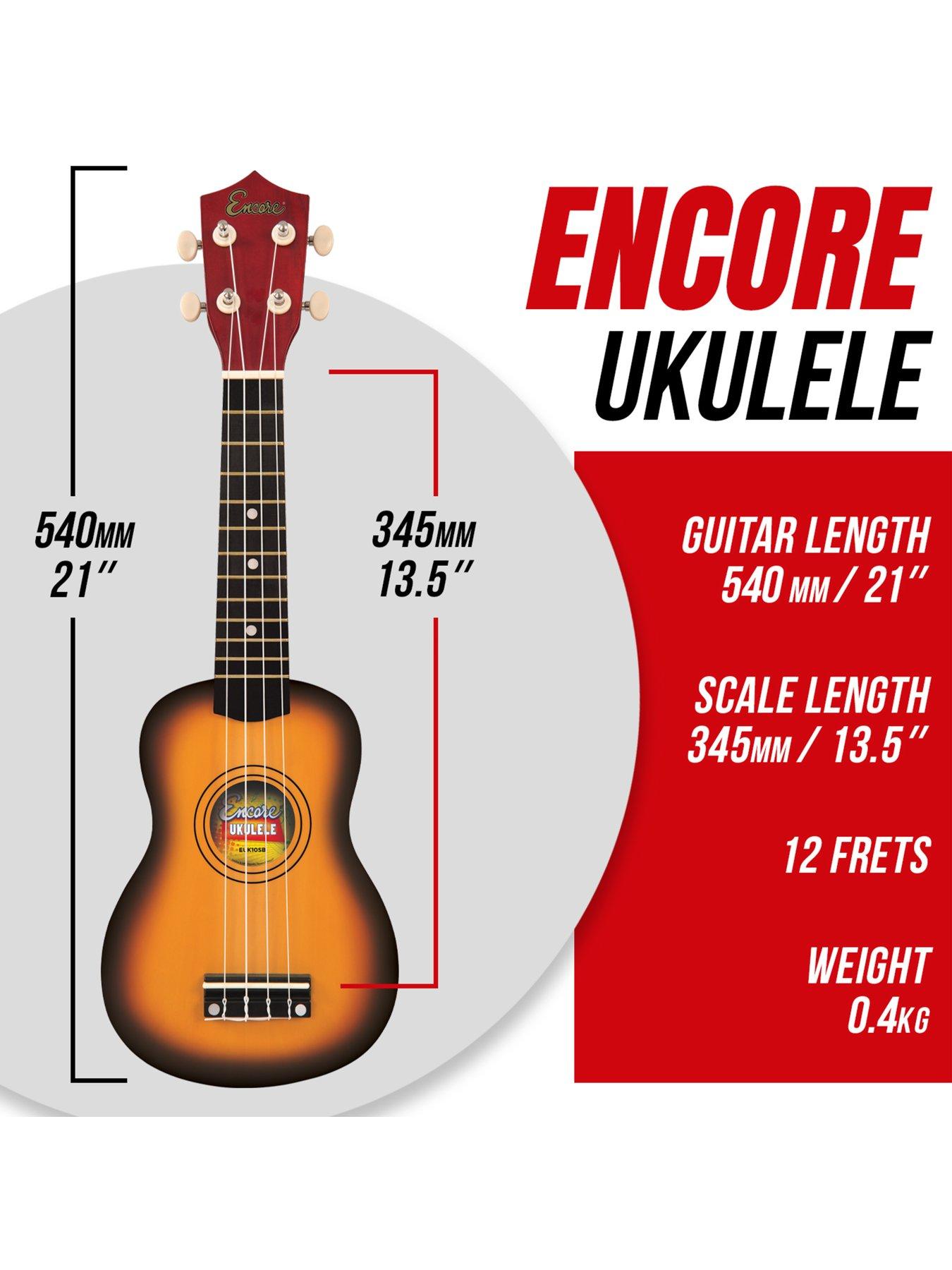 Image 2 of 5 of Encore Soprano Ukulele Sunburst - Beginner Friendly
