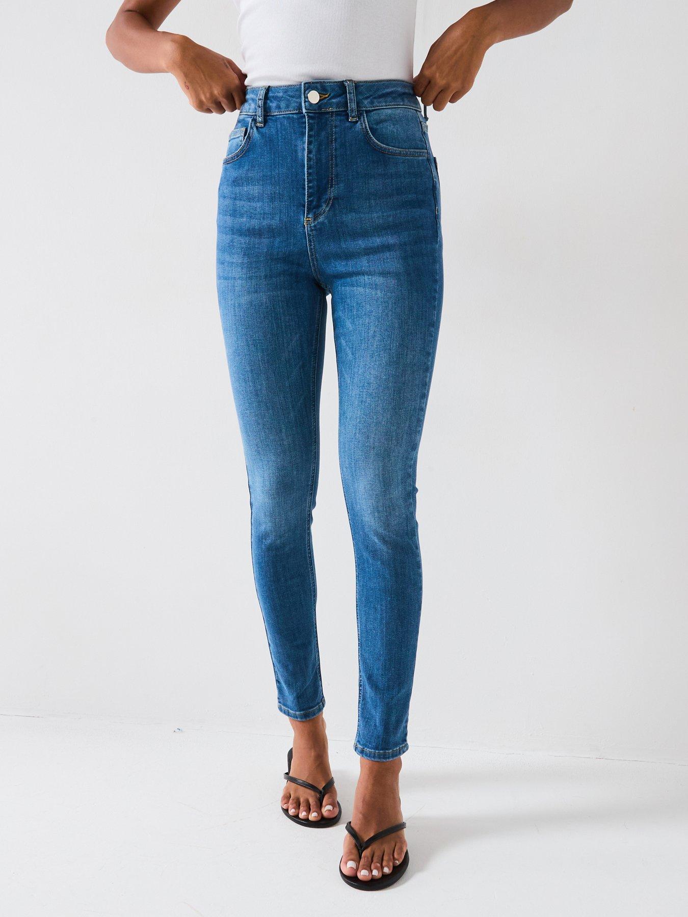 V by Very Supersoft Skinny Jeans - Mid Wash