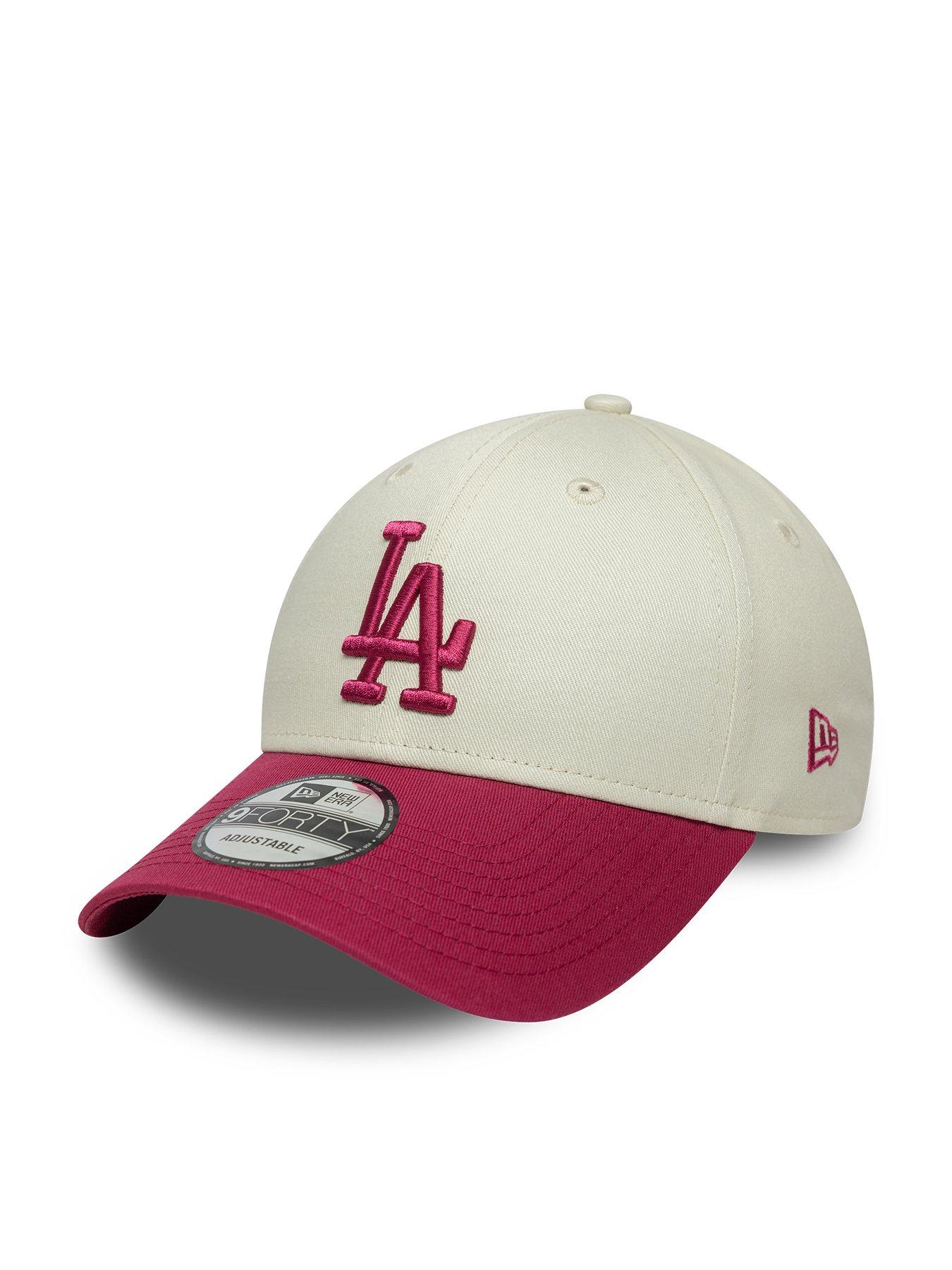 new-era-la-dodgers-side-script-9-forty-creampink