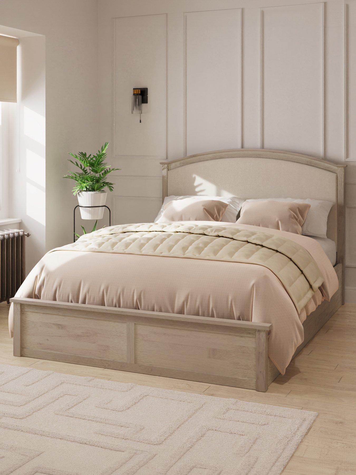 GFW Madrid End Lift Up Ottoman Storage Bed with Sleepycastle Mattress Options (Buy  &  SAVE!)