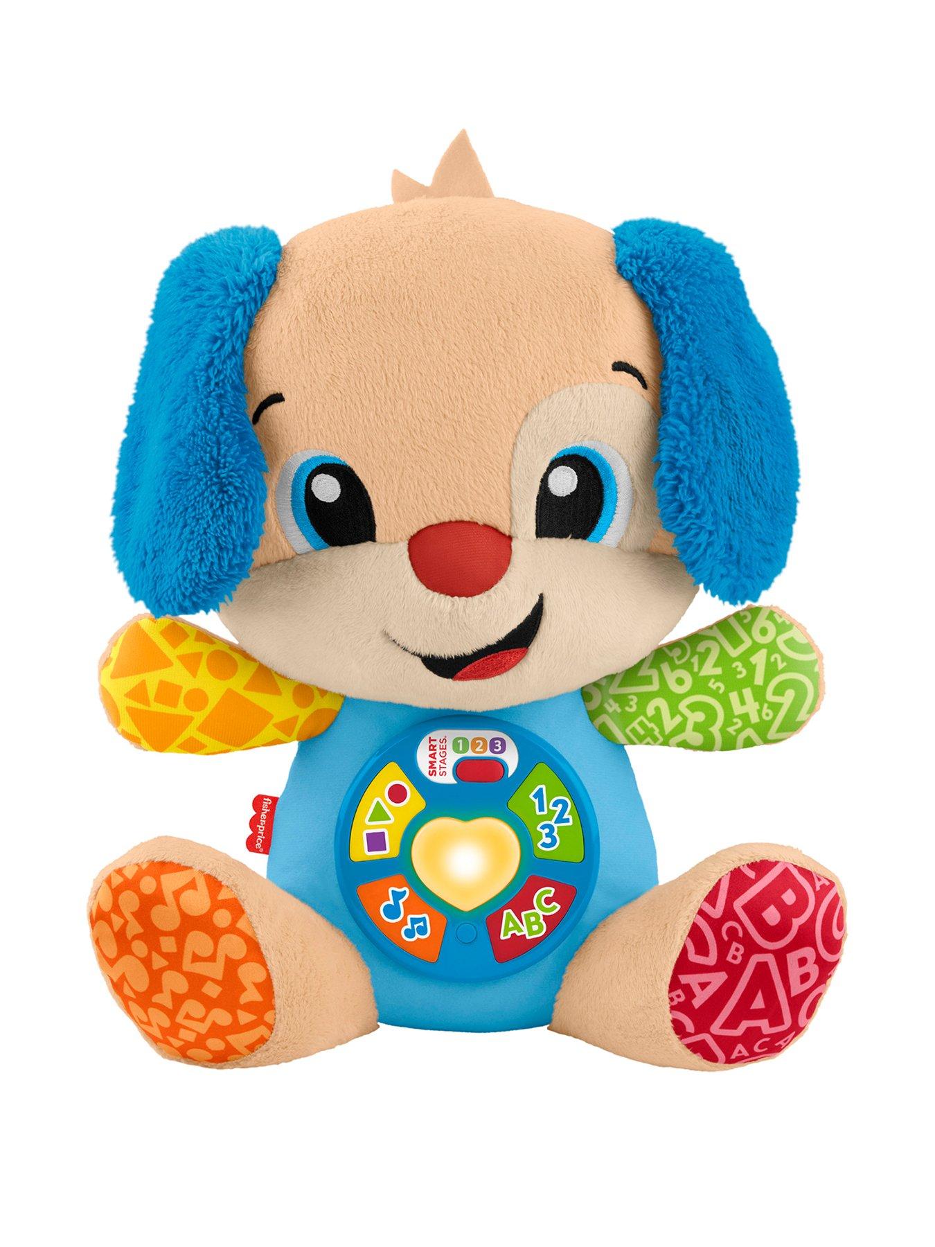 Image 1 of 7 of Fisher-Price Laugh &amp; Learn Smart Stages Puppy Plush Baby Musical Learning Toy, Multilanguage Version