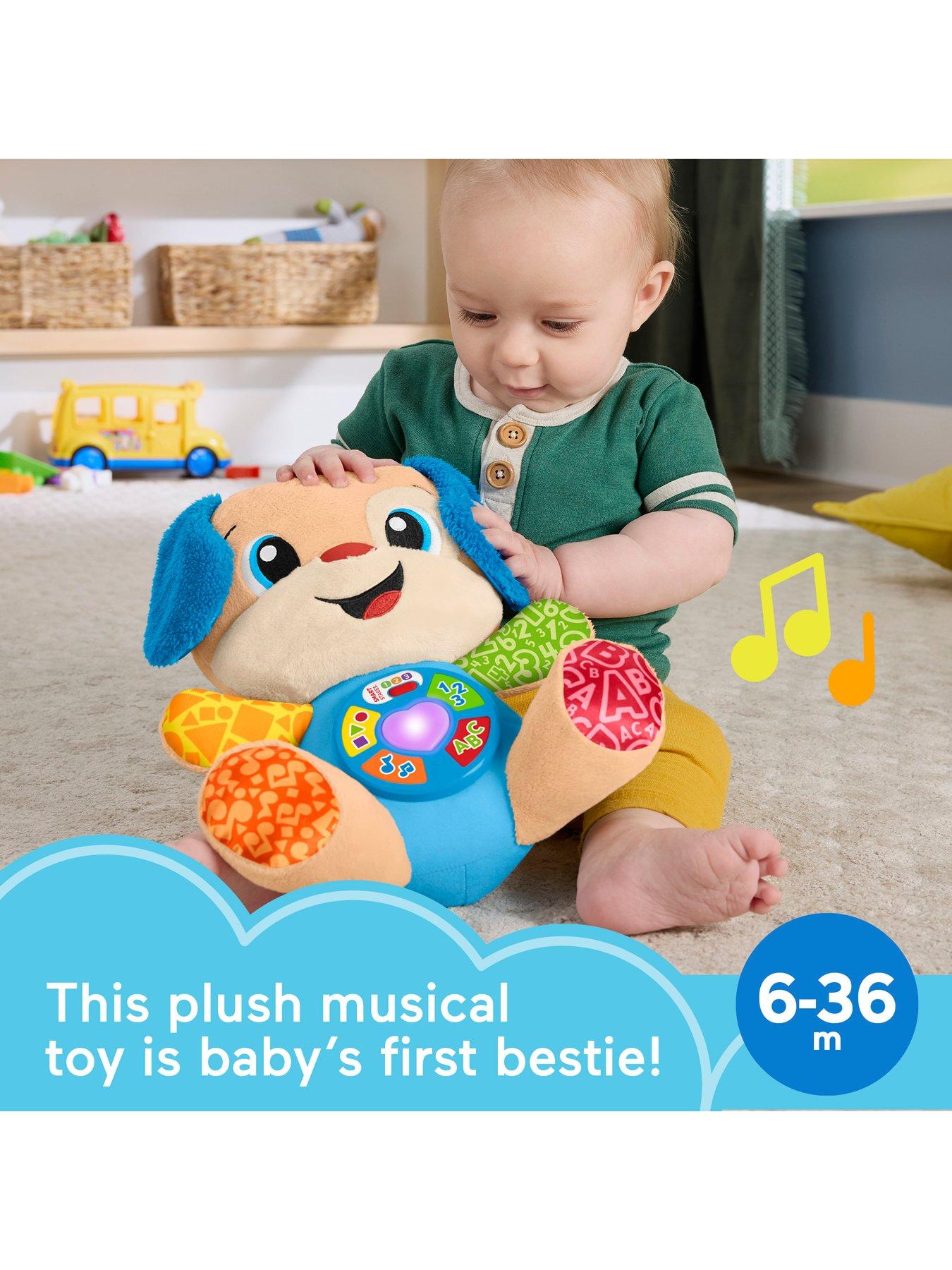 Image 2 of 7 of Fisher-Price Laugh &amp; Learn Smart Stages Puppy Plush Baby Musical Learning Toy, Multilanguage Version
