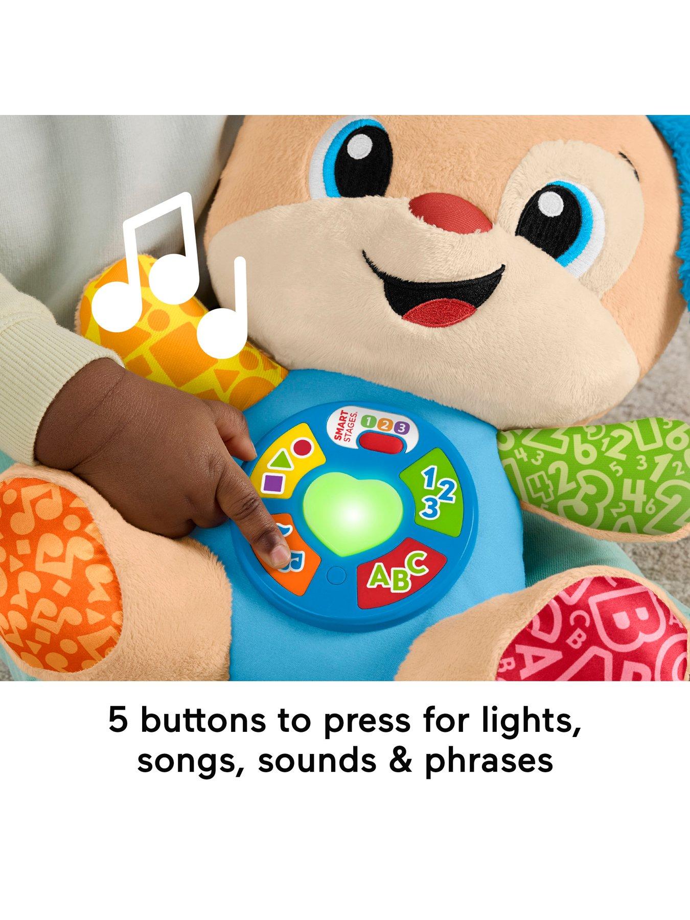 Image 4 of 7 of Fisher-Price Laugh &amp; Learn Smart Stages Puppy Plush Baby Musical Learning Toy, Multilanguage Version