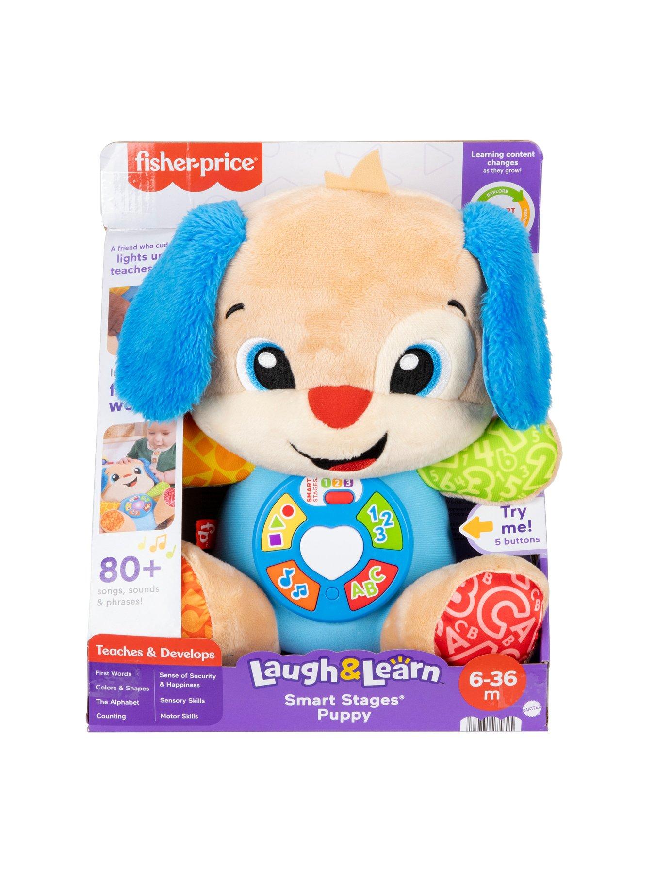 Image 7 of 7 of Fisher-Price Laugh &amp; Learn Smart Stages Puppy Plush Baby Musical Learning Toy, Multilanguage Version