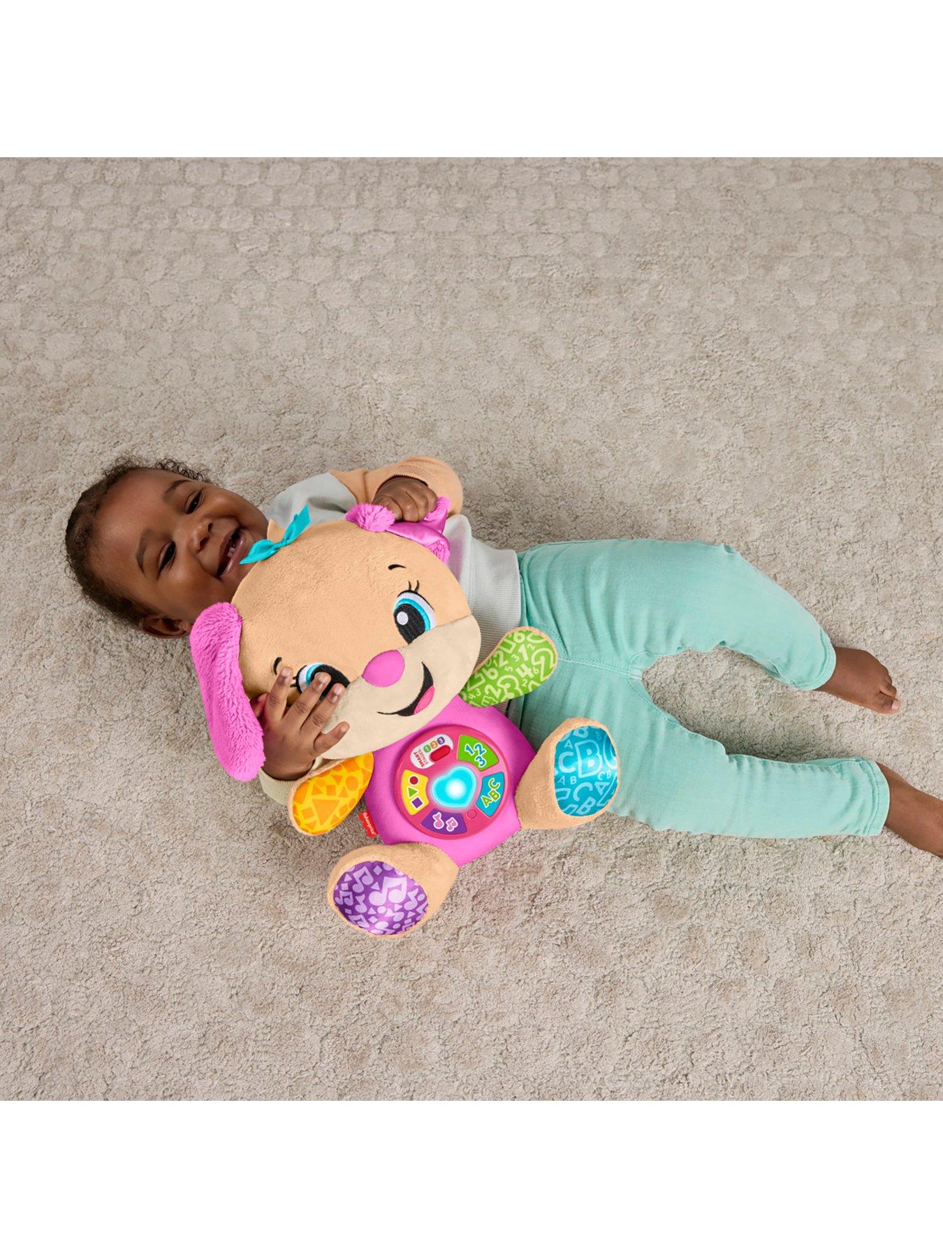 Image 5 of 7 of Fisher-Price Laugh &amp; Learn Smart Stages Sis Pink Plush Baby Musical Learning Toy, Multilanguage Version