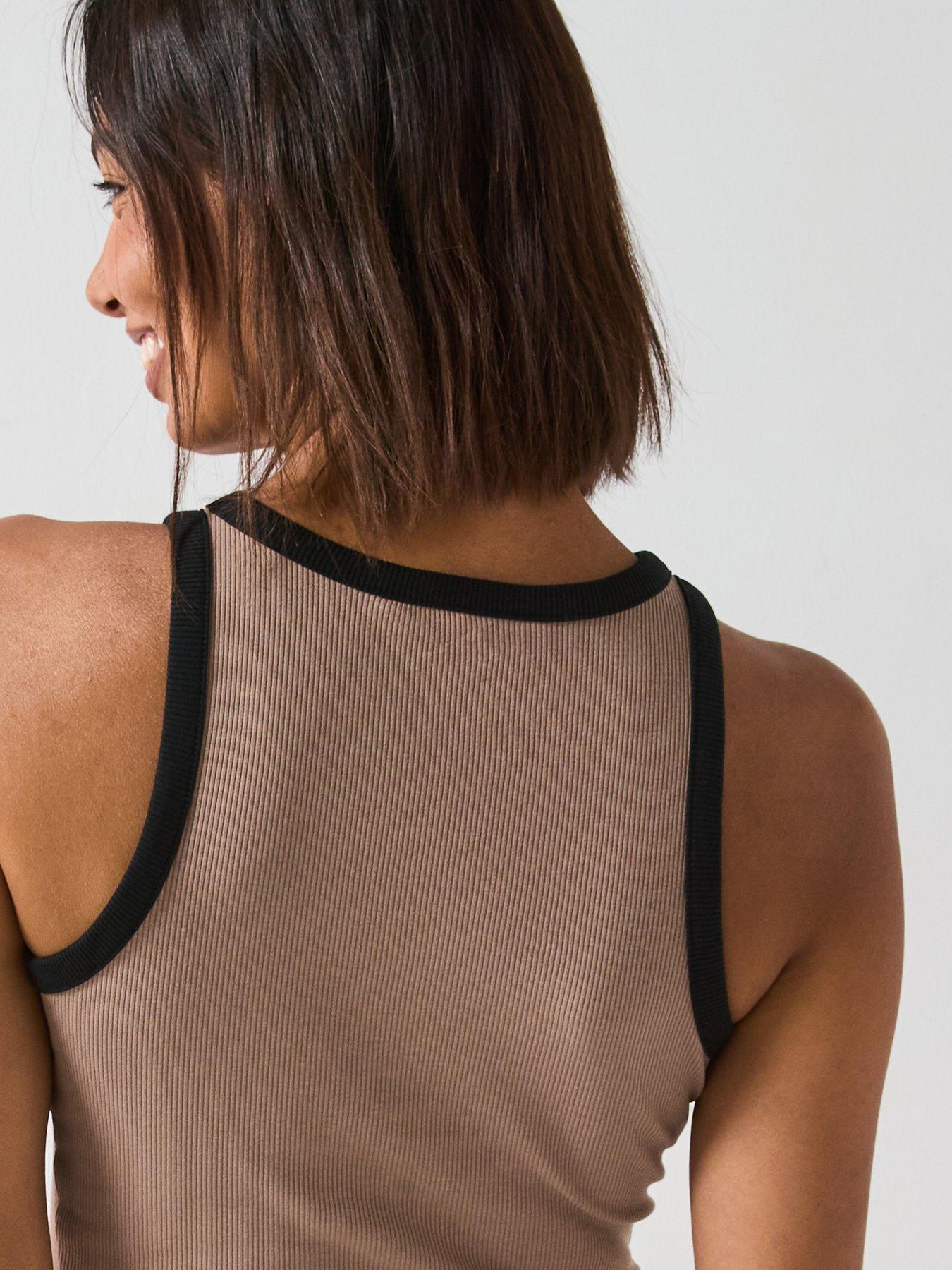 v-by-very-ribbed-midaxi-dress-with-contrast-trim-browndetail