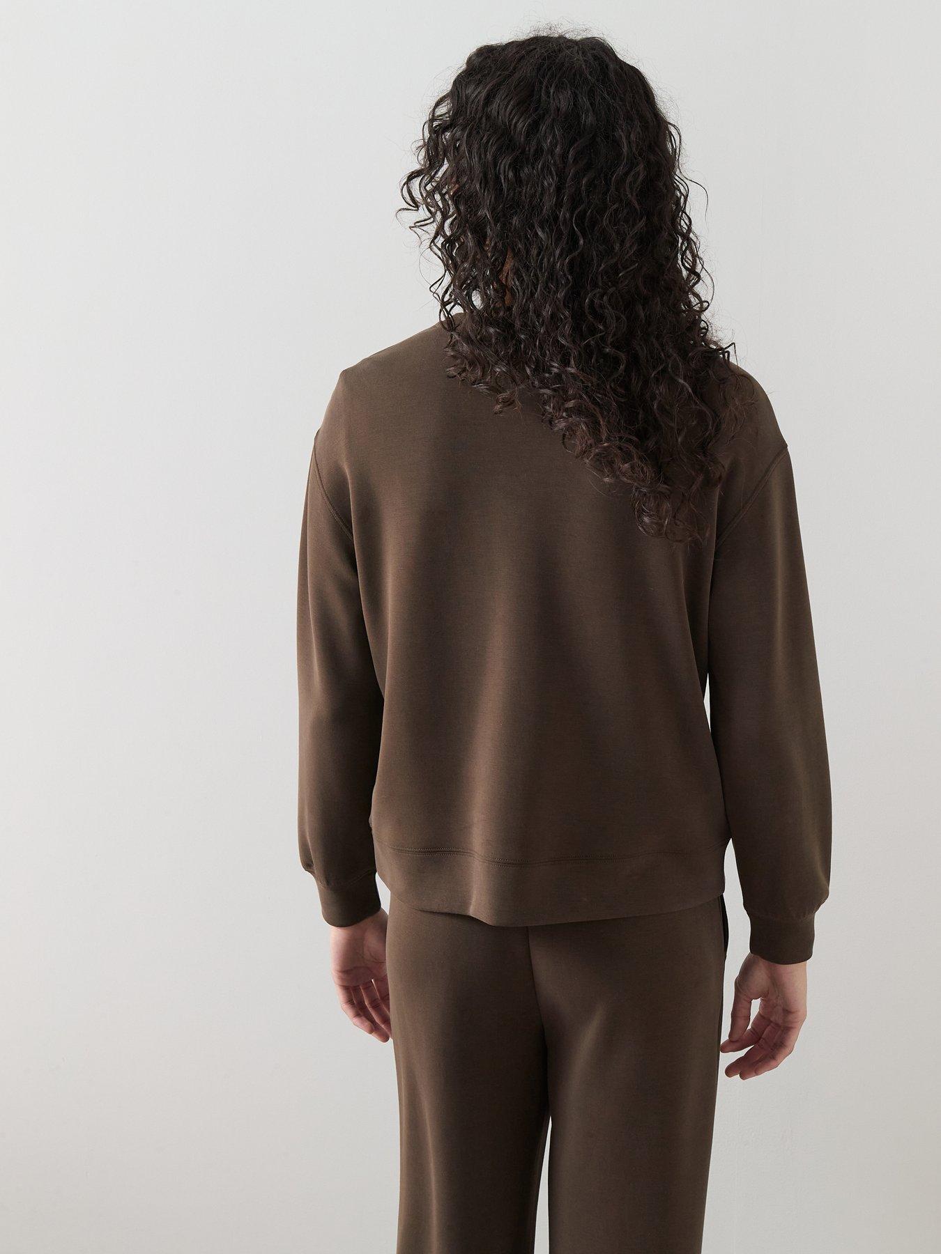 the-very-collection-modal-mix-sweatshirt-brownstillFront