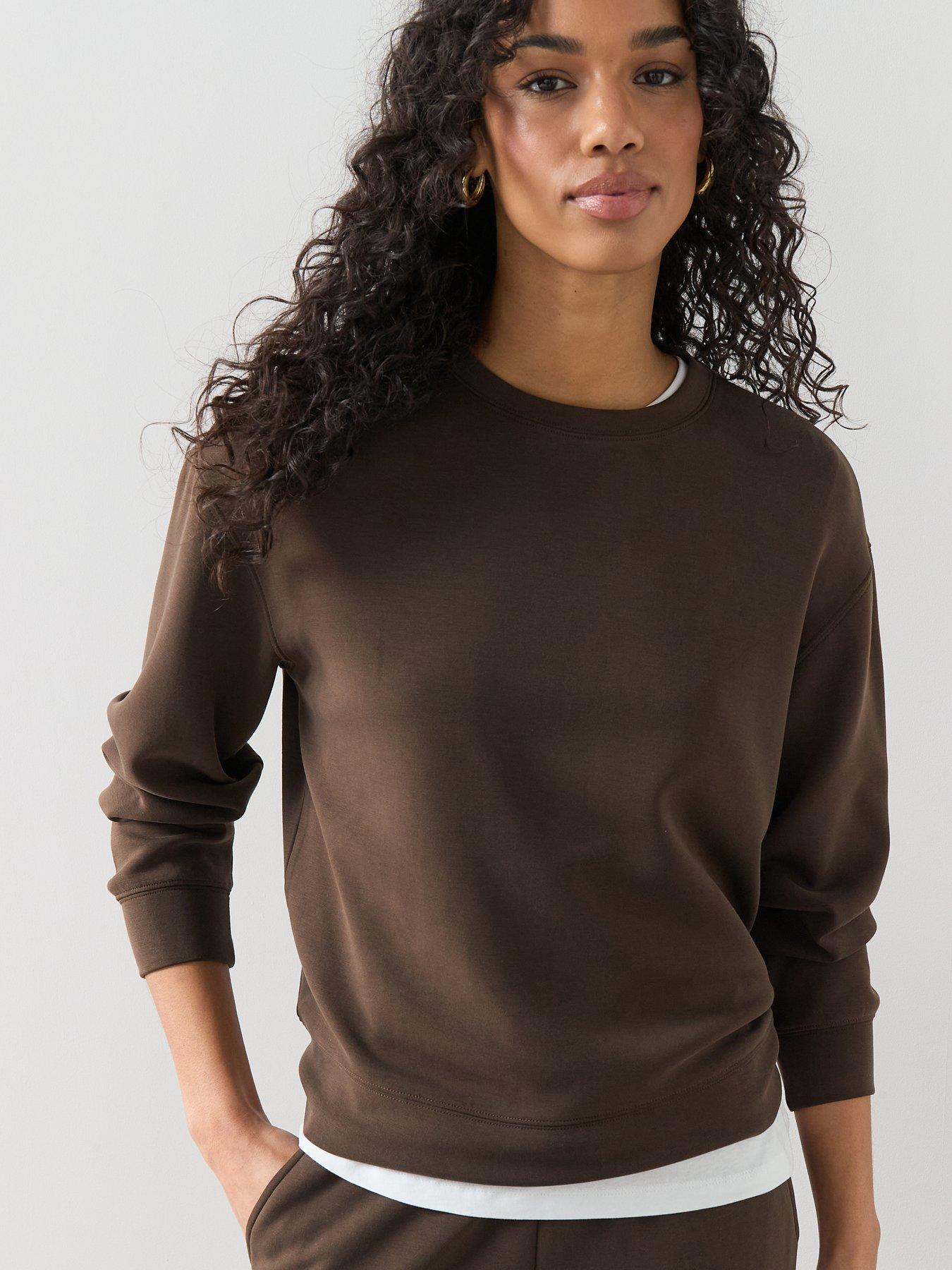 the-very-collection-modal-mix-sweatshirt-brownoutfit