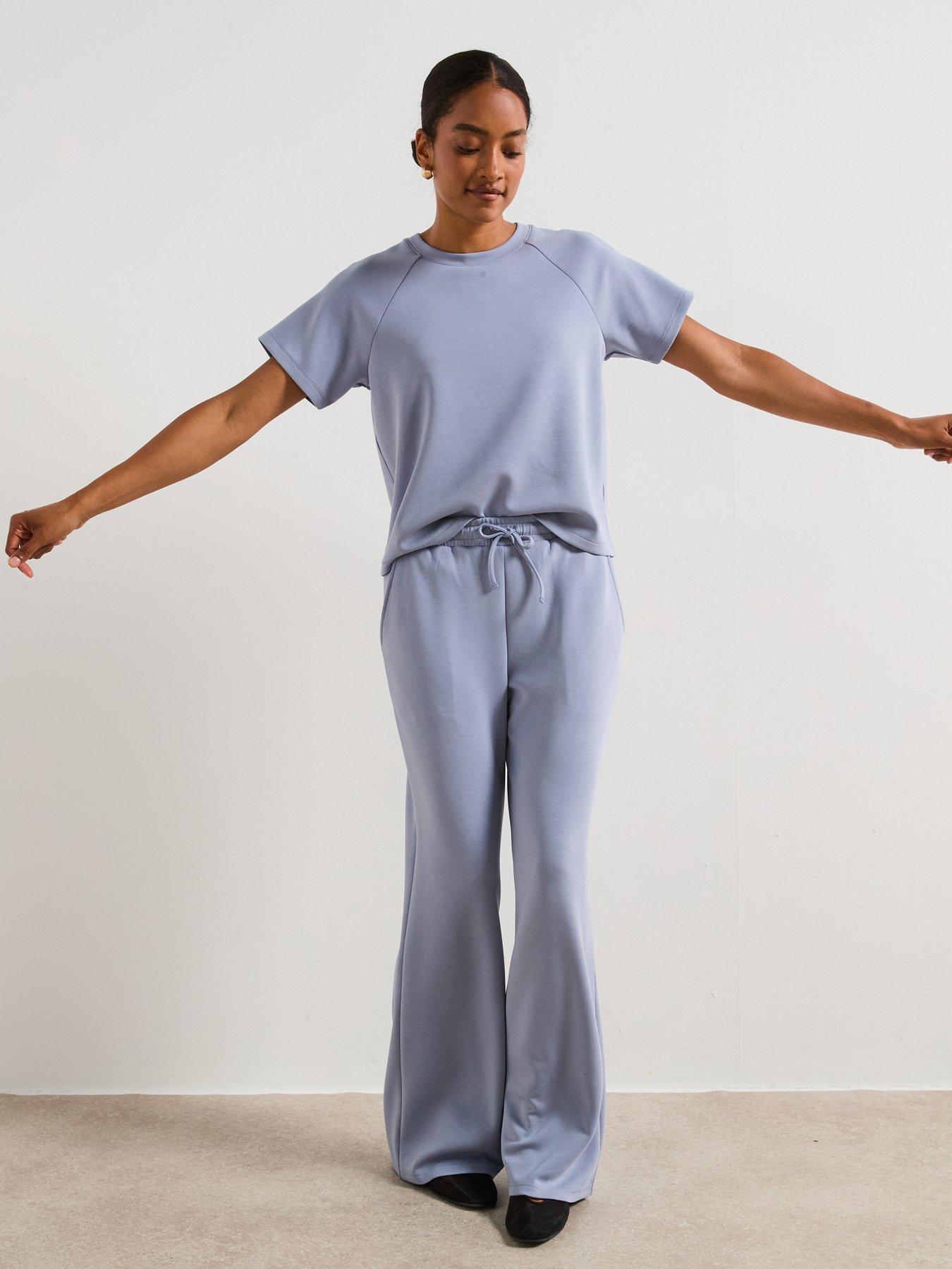 Image 1 of 6 of V by Very Modal Mix T-Shirt - Blue