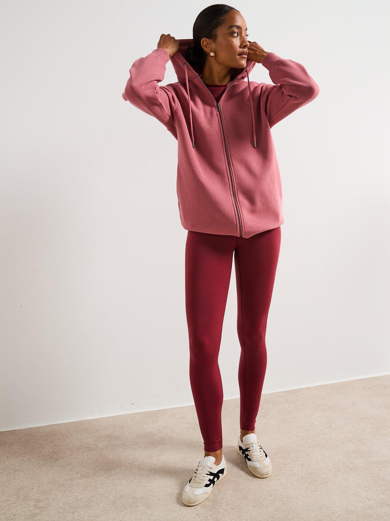 v-by-very-longline-zip-hoodie-pinkdetail
