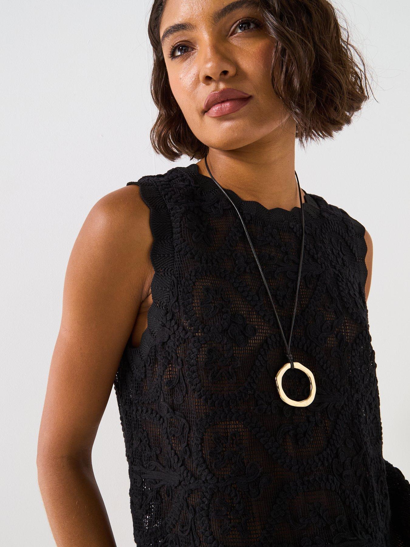 v-by-very-allover-crochet-vest-blackoutfit