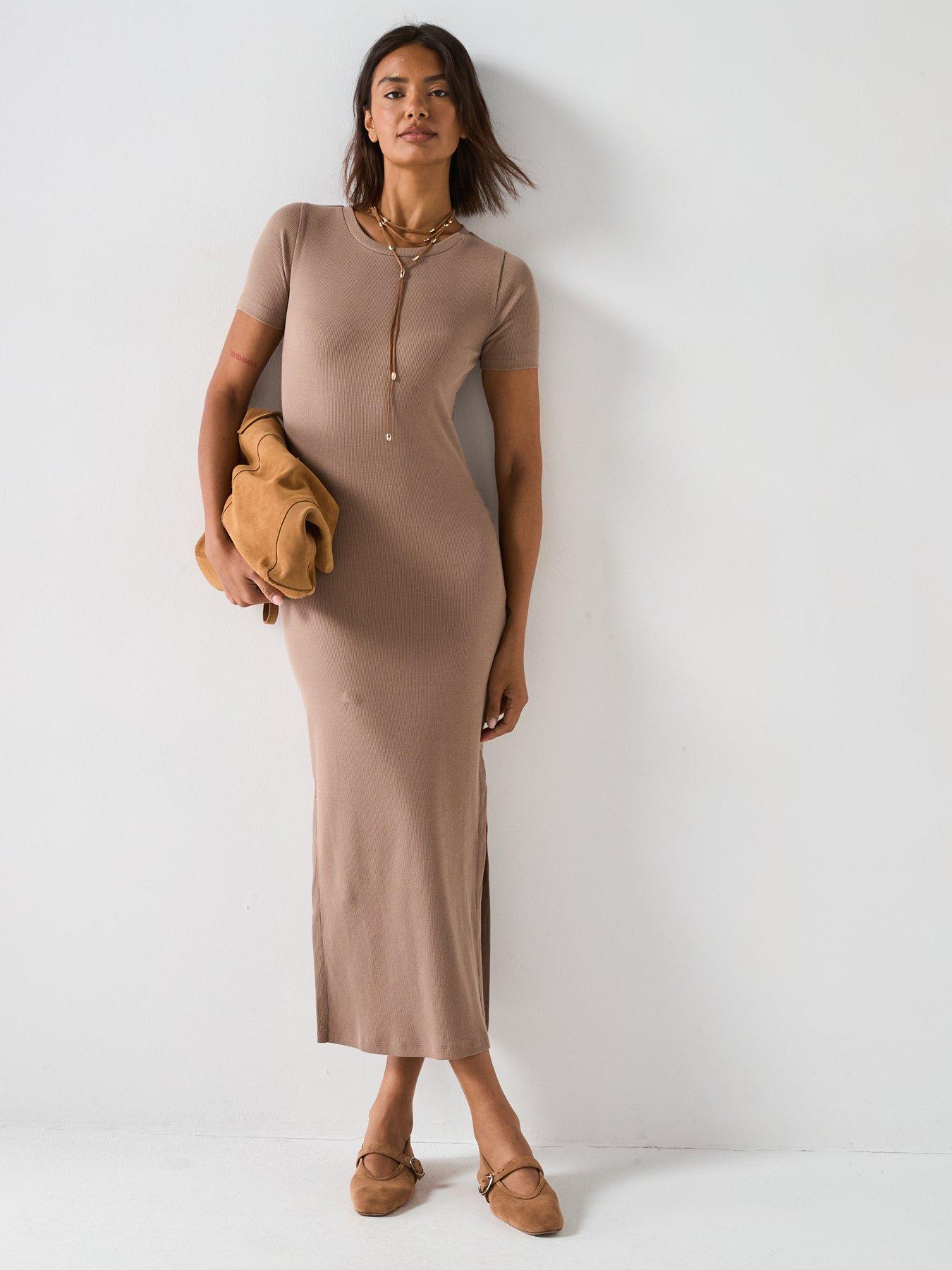 v-by-very-rib-tee-dress-brownback