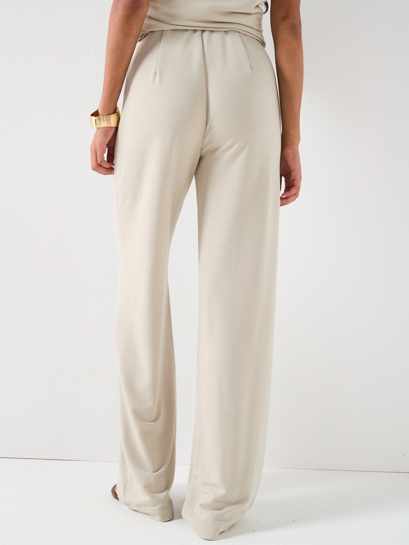 Image 2 of 6 of V by Very Drape Wide Leg Co ord - Taupe