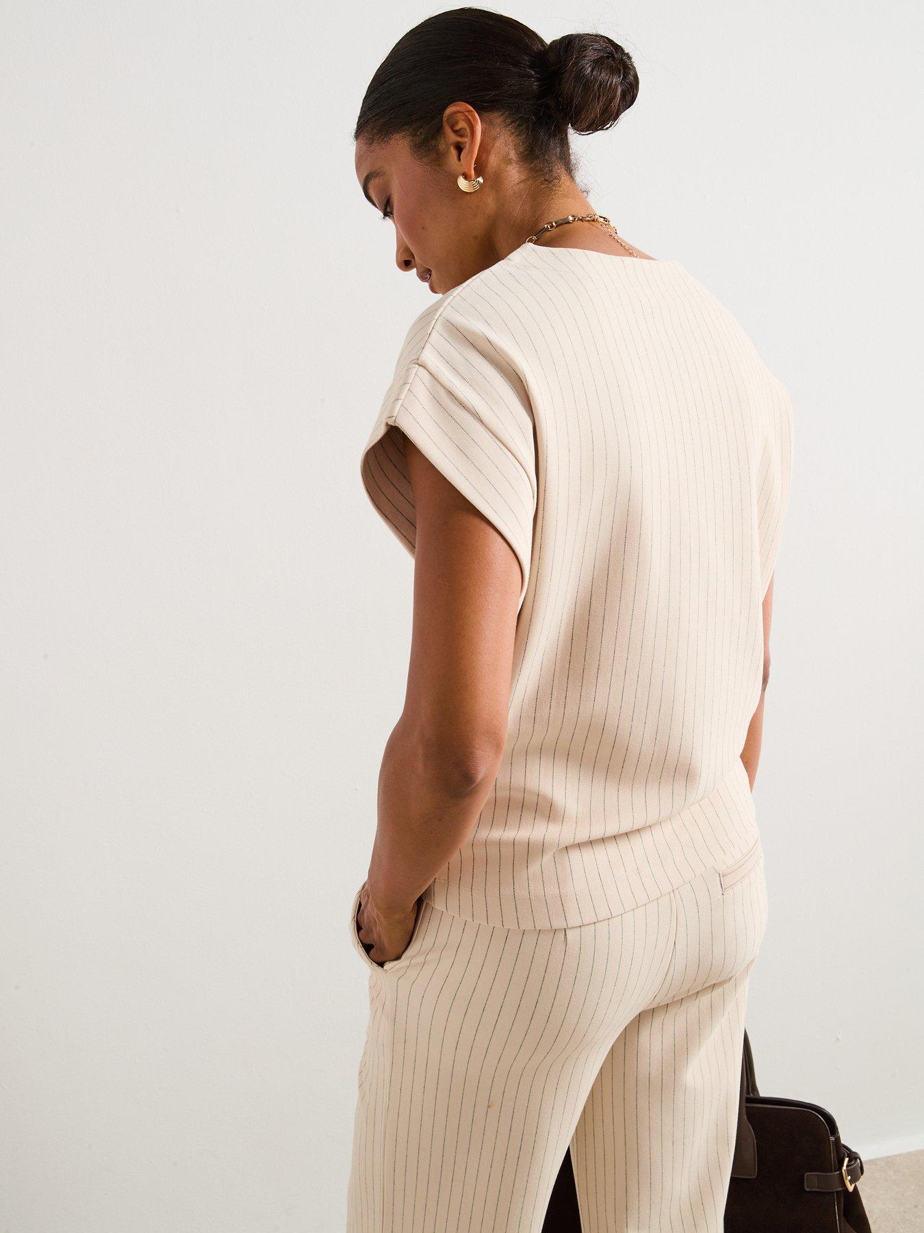 v-by-very-pinstripe-co-ord-t-shirt-creamstillFront