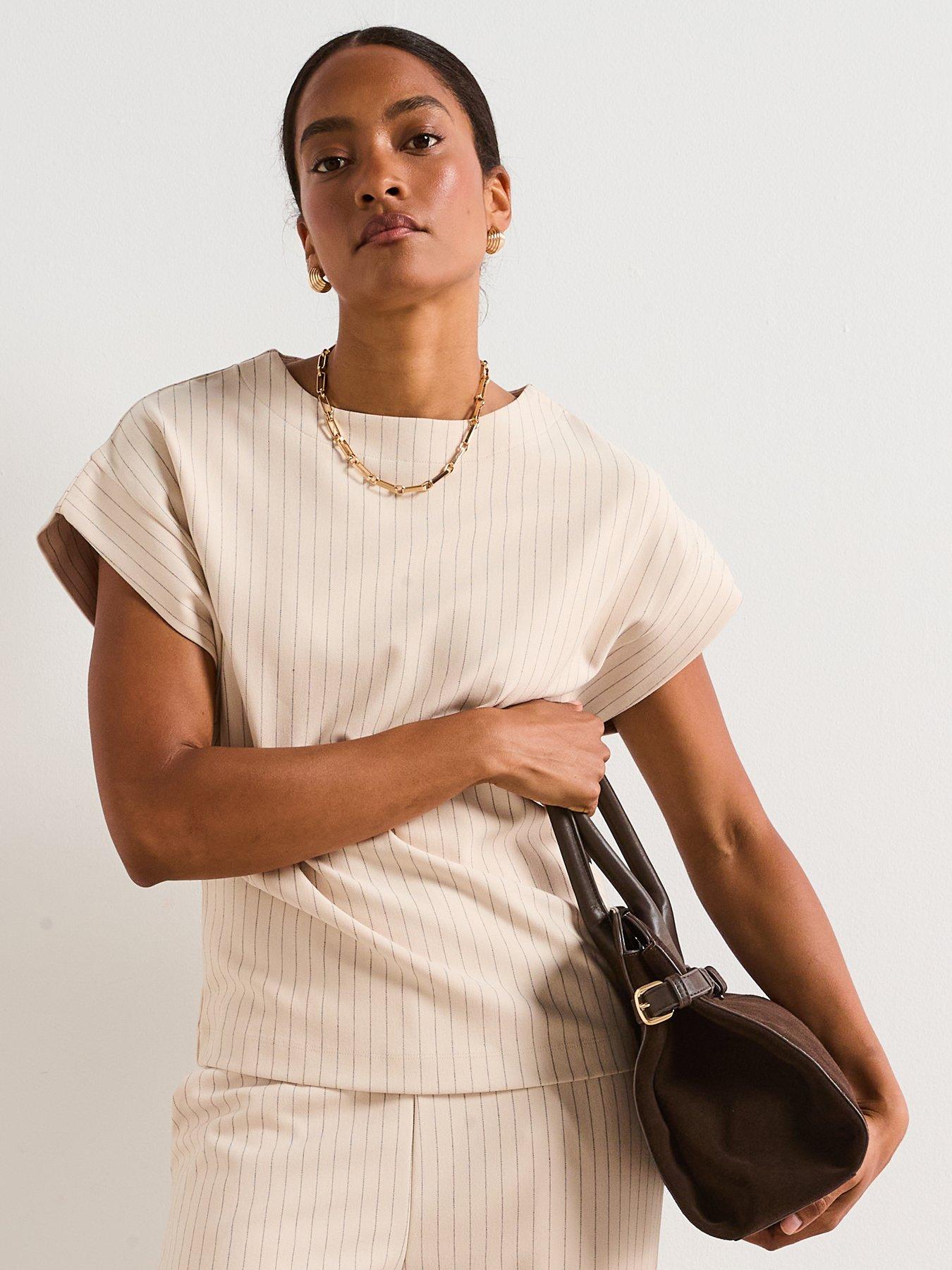 v-by-very-pinstripe-co-ord-t-shirt-creamdetail