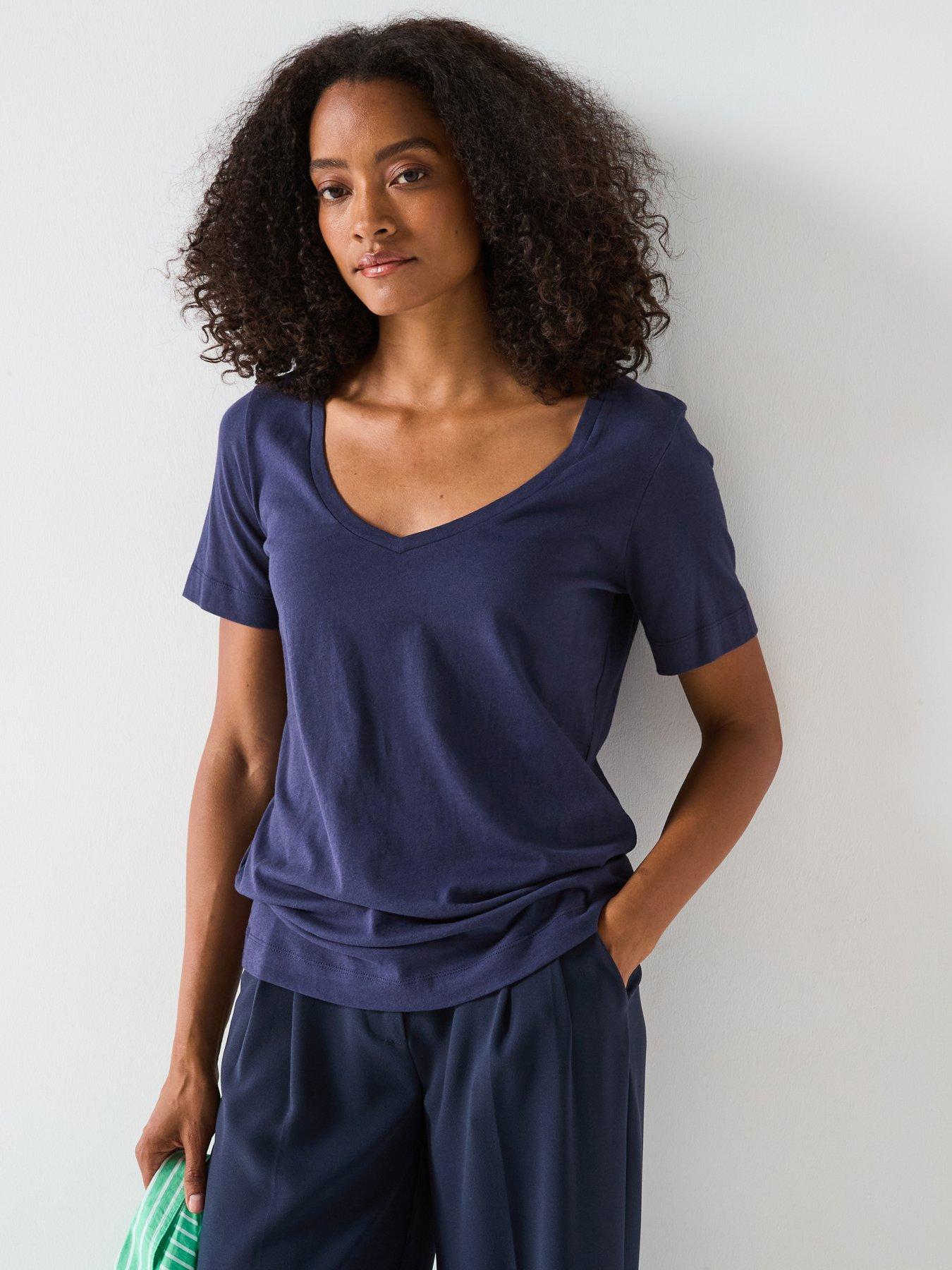 v-by-very-v-neck-t-shirt-navyfront