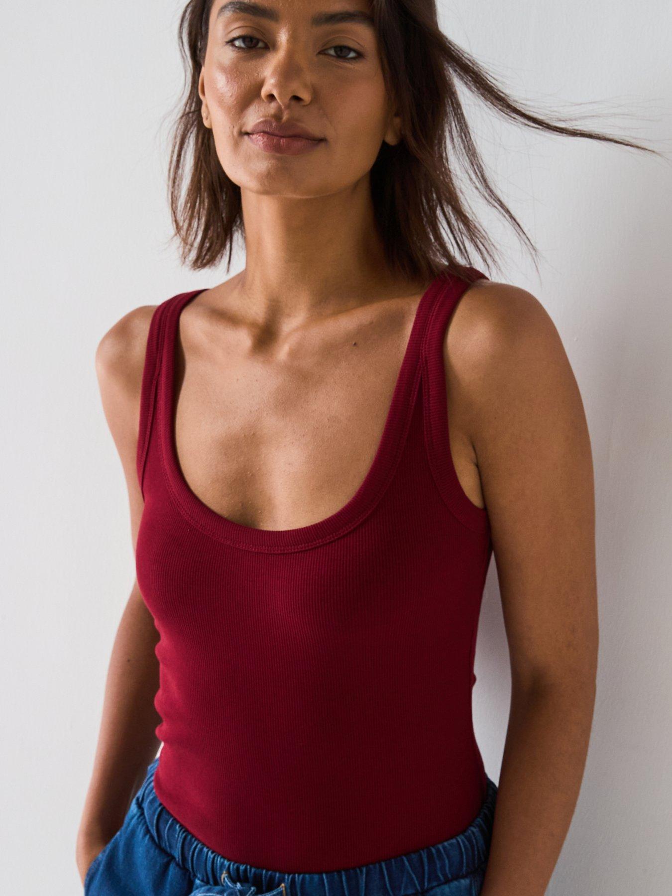 v-by-very-scoop-rib-vest-burgundyoutfit