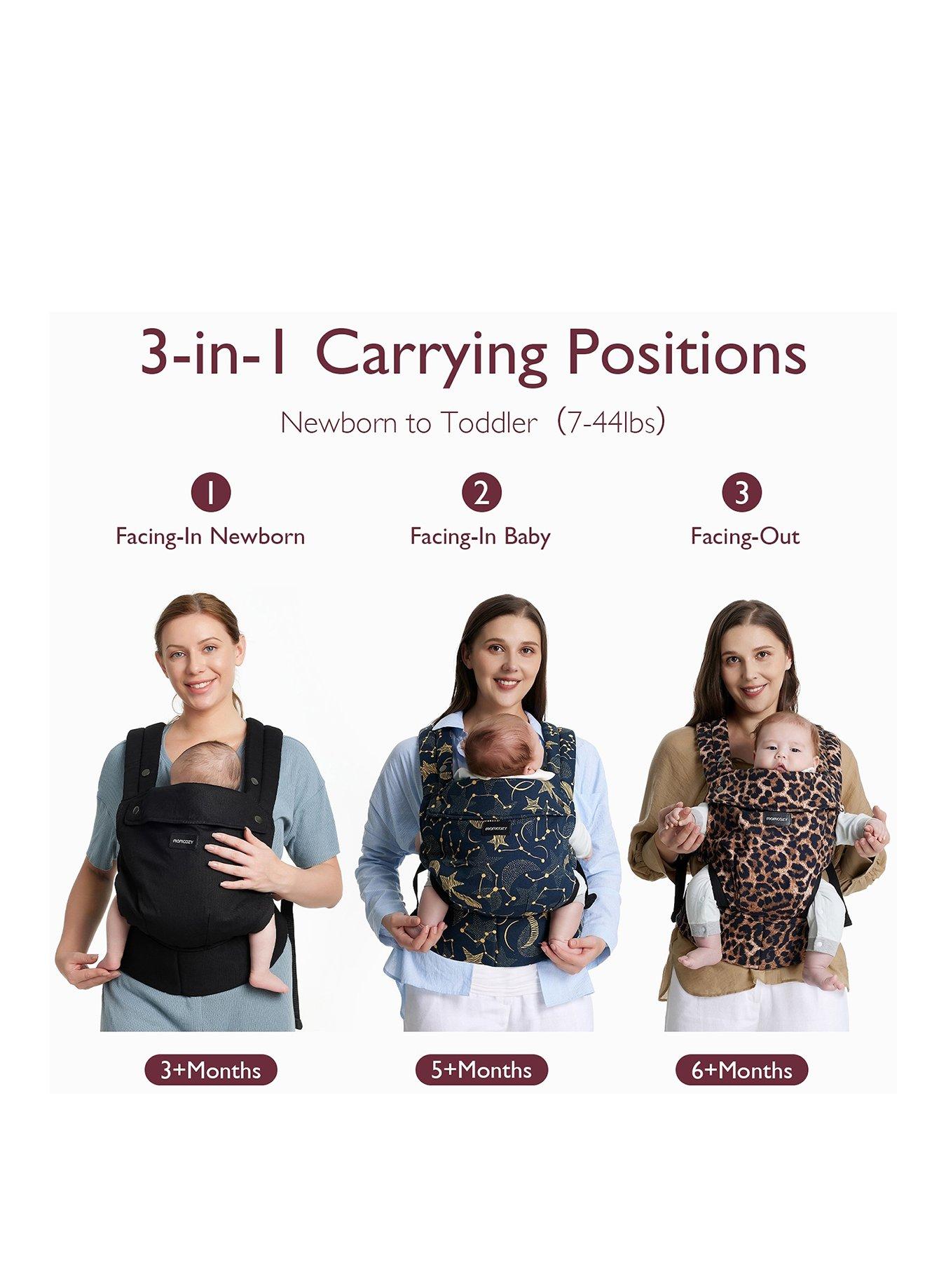 Image 2 of 3 of Momcozy Baby Carrier Newborn to Toddler-Cotton-Leopard
