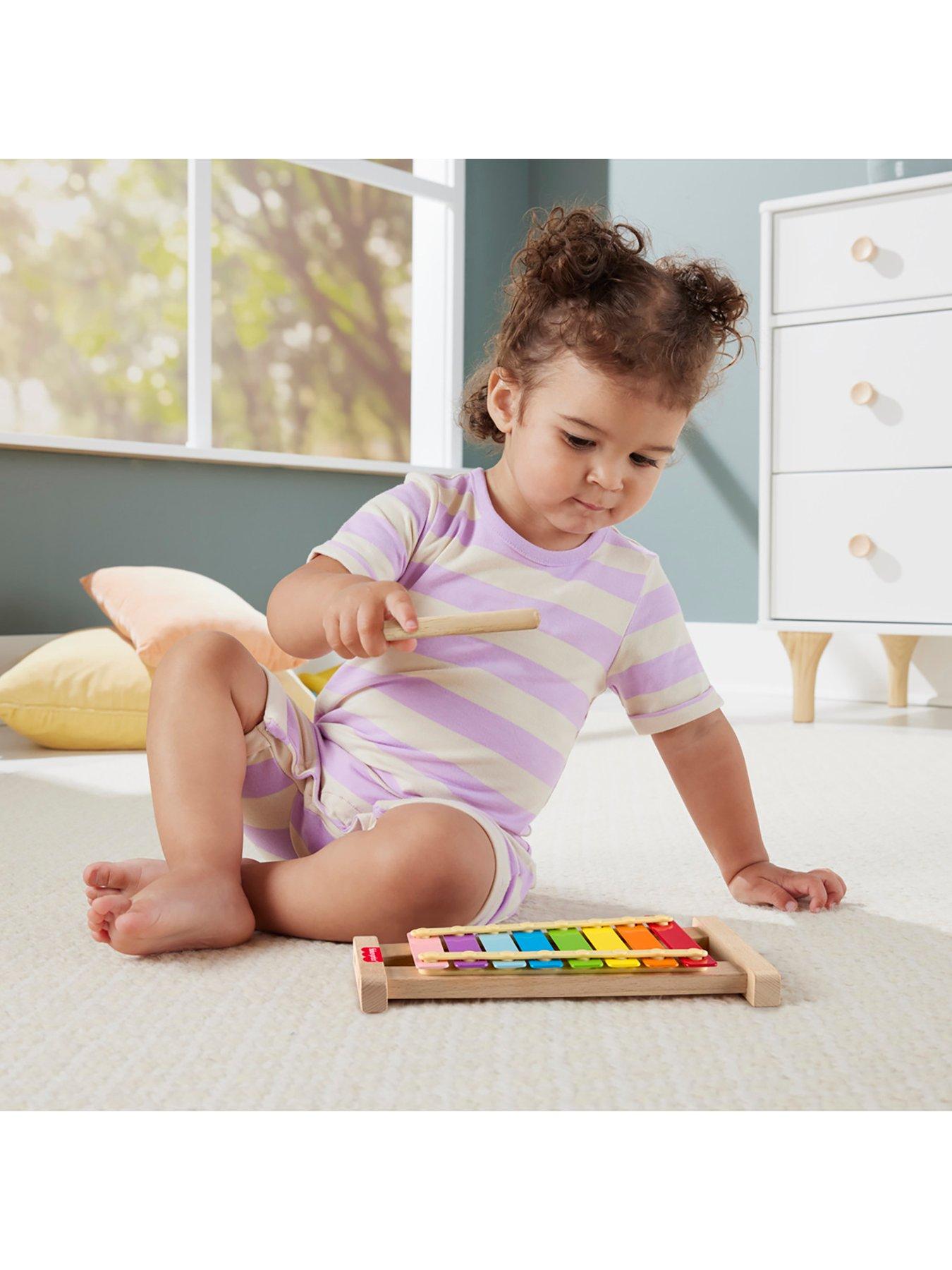Image 5 of 7 of Fisher-Price Wooden Xylophone, Musical Instrument Toy for Toddlers