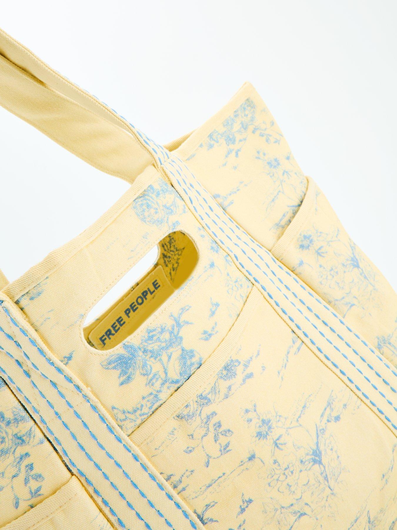 Image 3 of 4 of FREE PEOPLE Printed Caravan Tote Bag - Cream