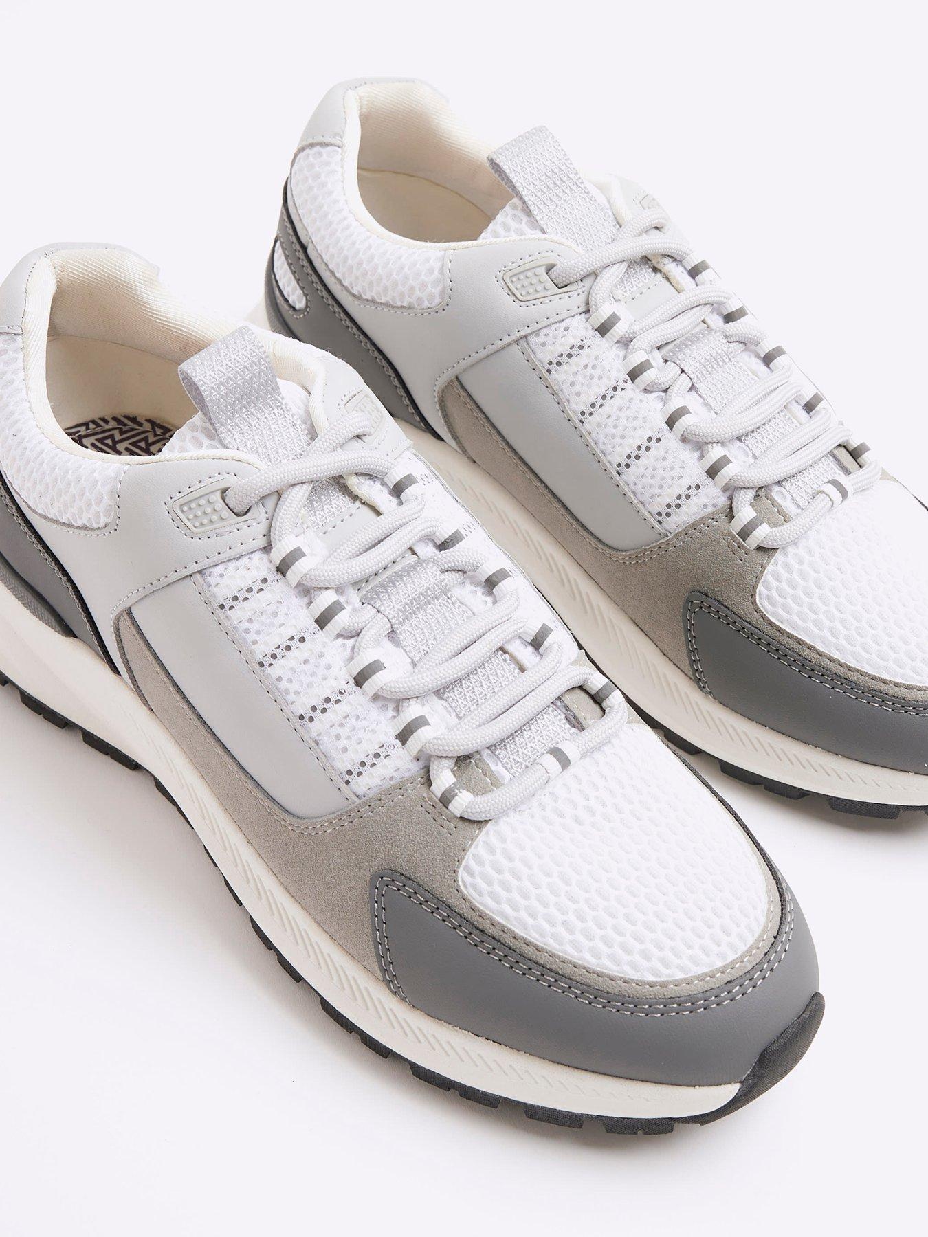 Image 6 of 6 of River Island Lace Up Runners - Grey