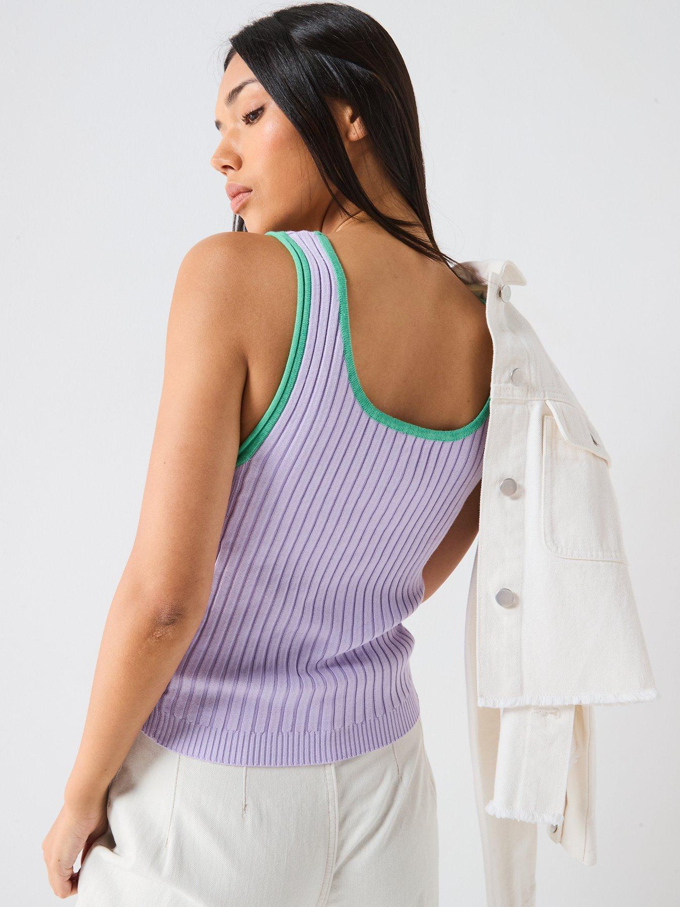 Image 2 of 6 of FREE PEOPLE All Star Sweater Tank - Light Purple