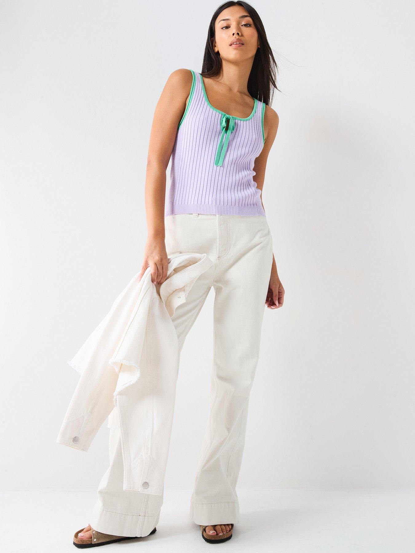 Image 3 of 6 of FREE PEOPLE All Star Sweater Tank - Light Purple