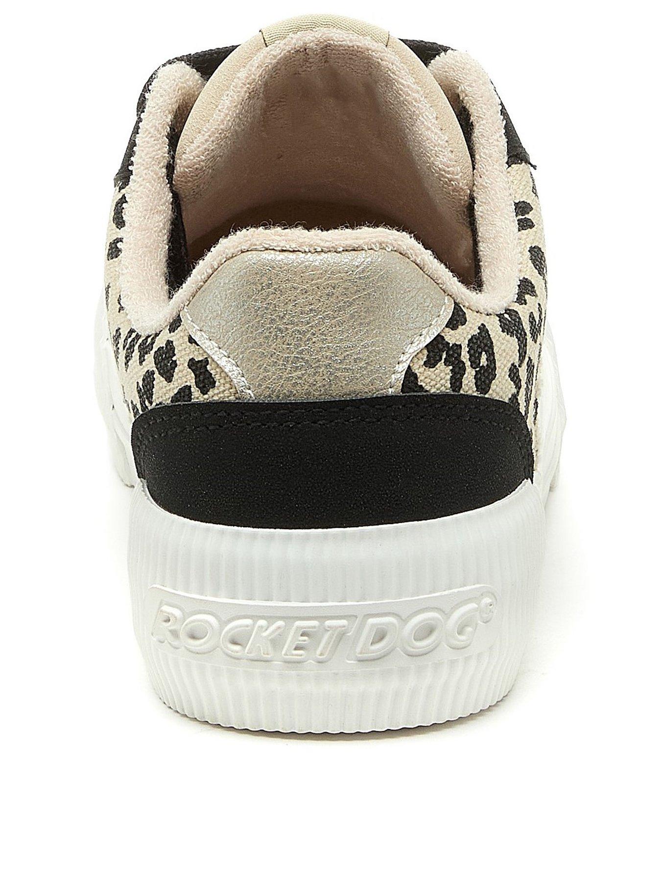 Image 3 of 6 of Rocket Dog Cheery Blocked Suede Trainer - Black