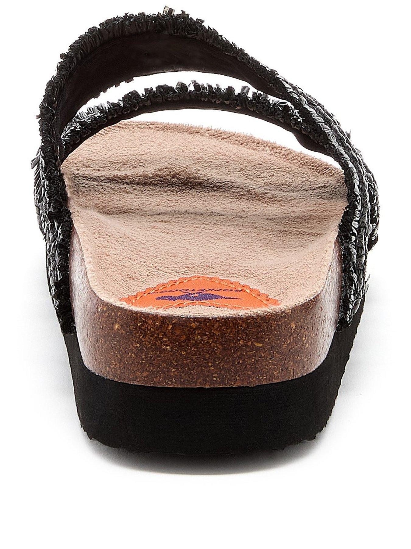 Image 3 of 6 of Rocket Dog Aruba Raffia Sandal - Black