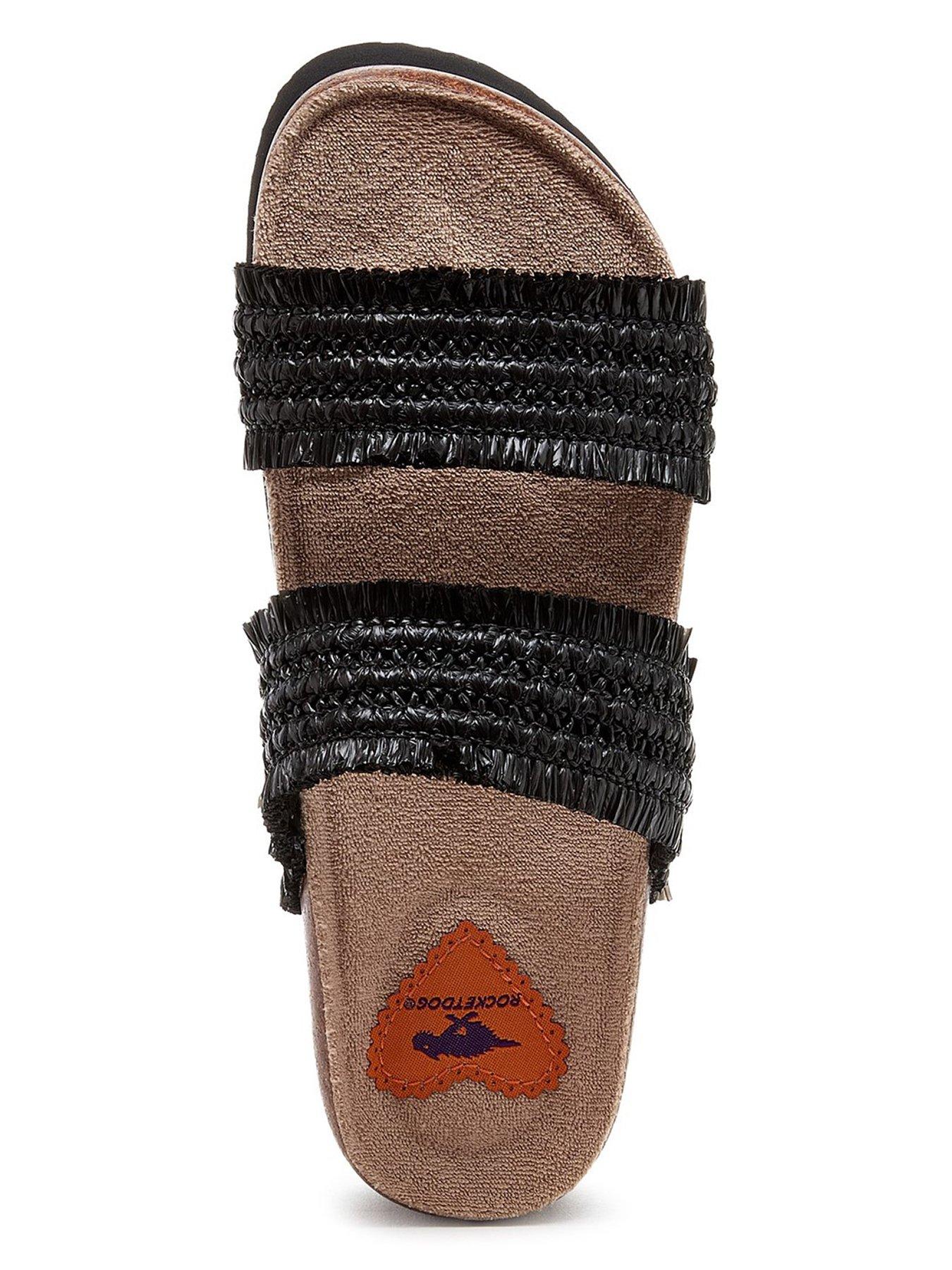 Image 4 of 6 of Rocket Dog Aruba Raffia Sandal - Black