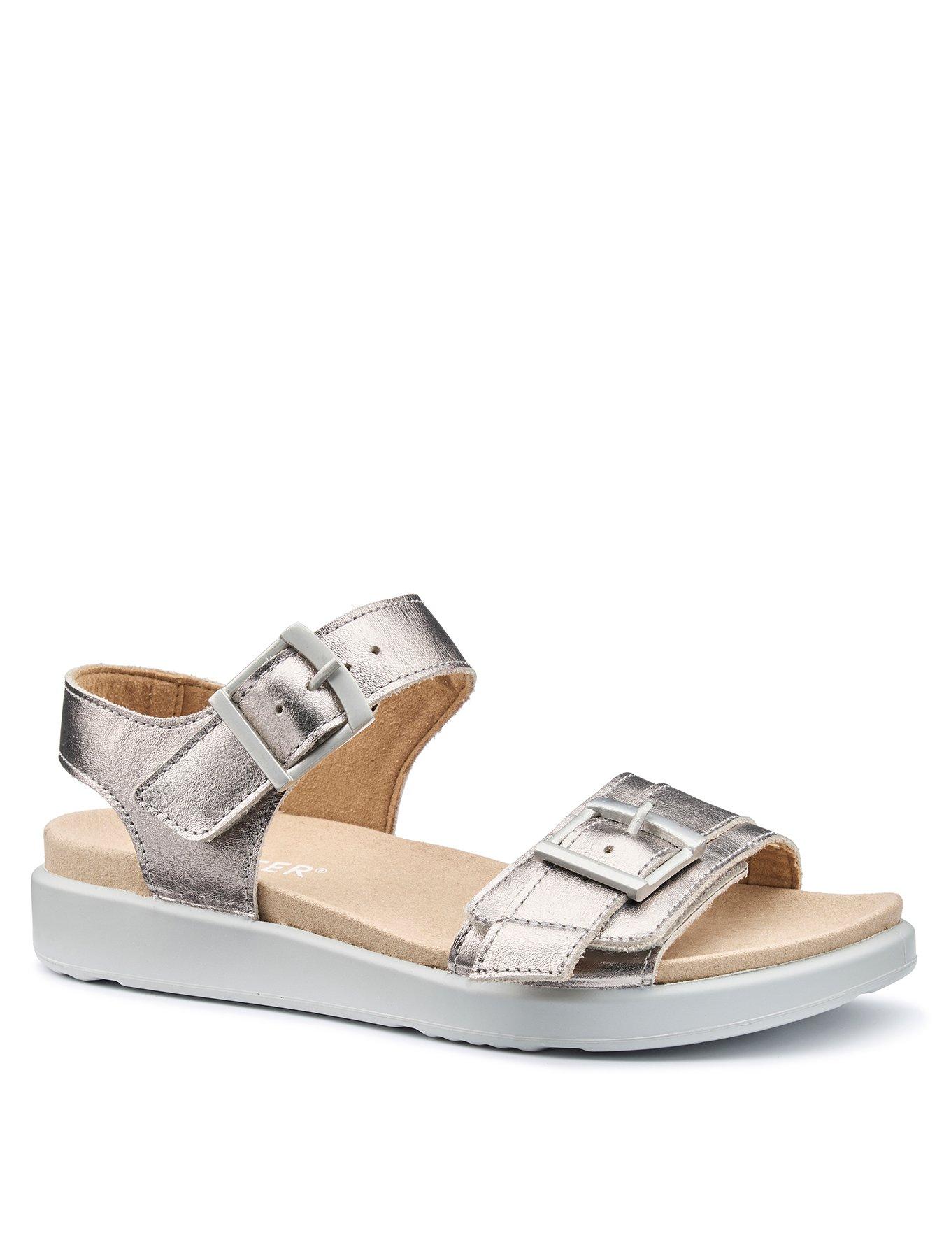 hotter-palma-metallic-sandal-silverstillFront