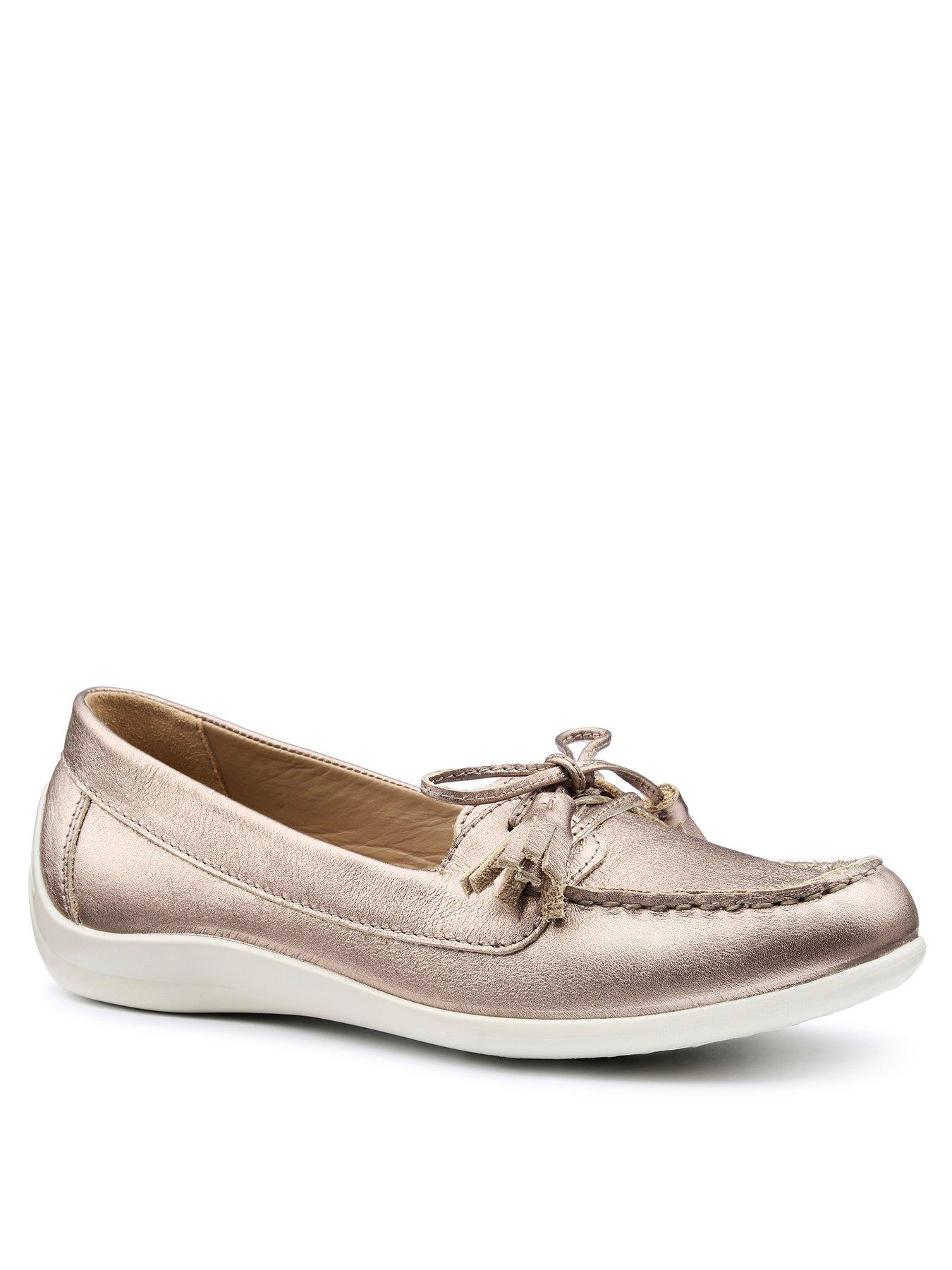 Image 2 of 5 of Hotter Bay Ii Metallic Boat Shoe - Gold