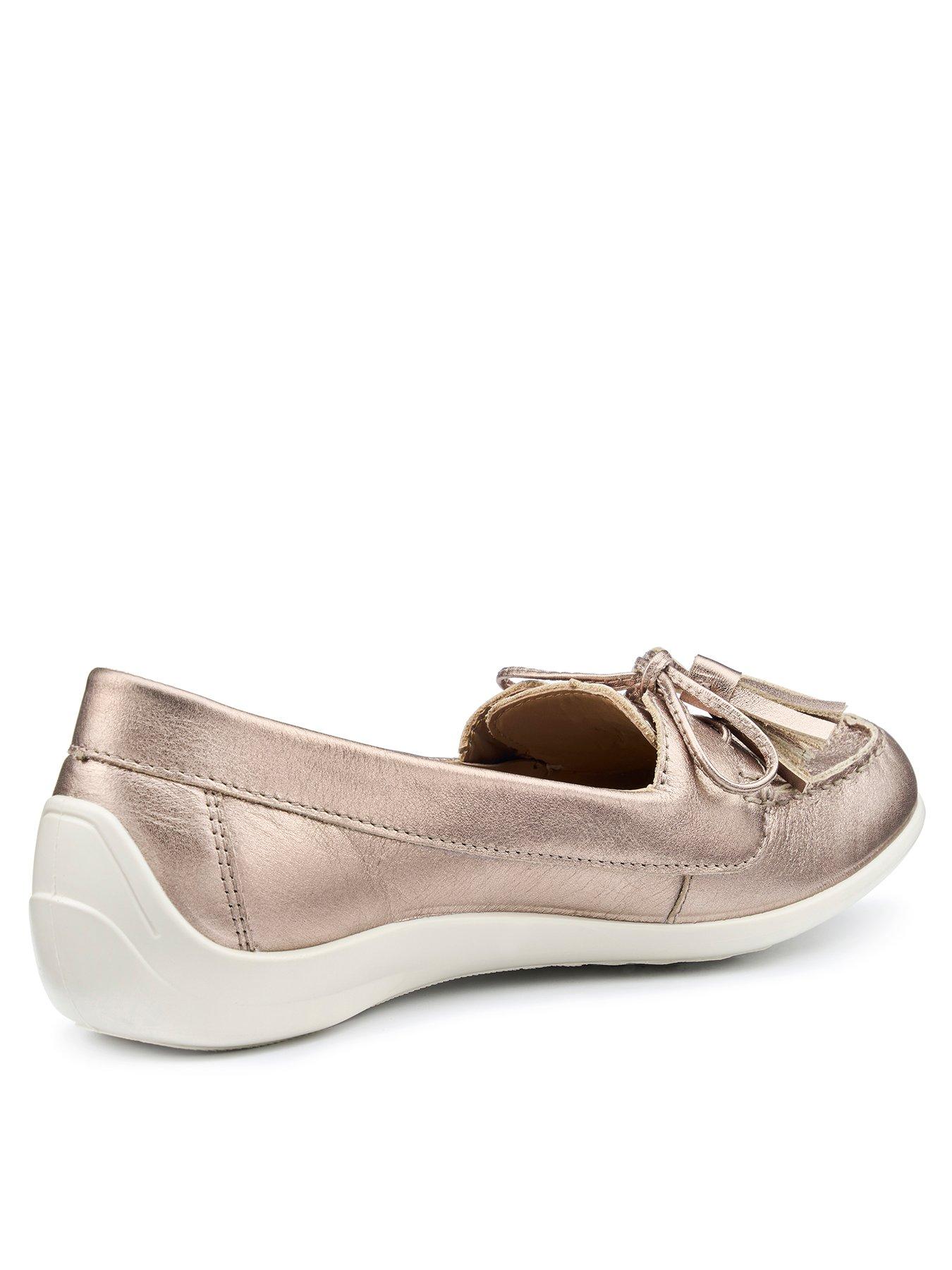 Image 3 of 5 of Hotter Bay Ii Metallic Boat Shoe - Gold