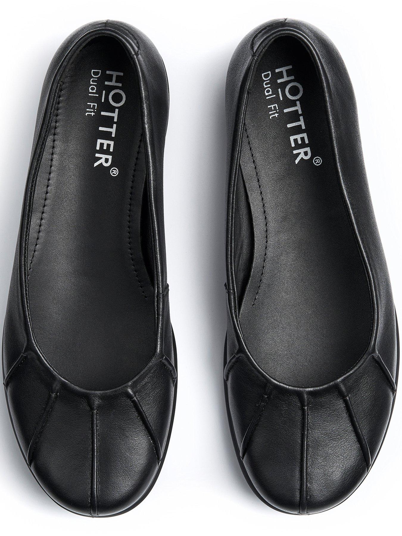 Image 4 of 4 of Hotter Rhea Ballerina Shoe - Black